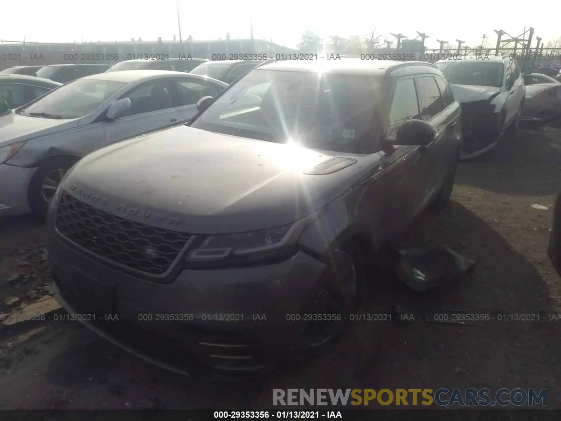 2 Photograph of a damaged car SALYL2FV7KA228138 LAND ROVER RANGE ROVER VELAR 2019