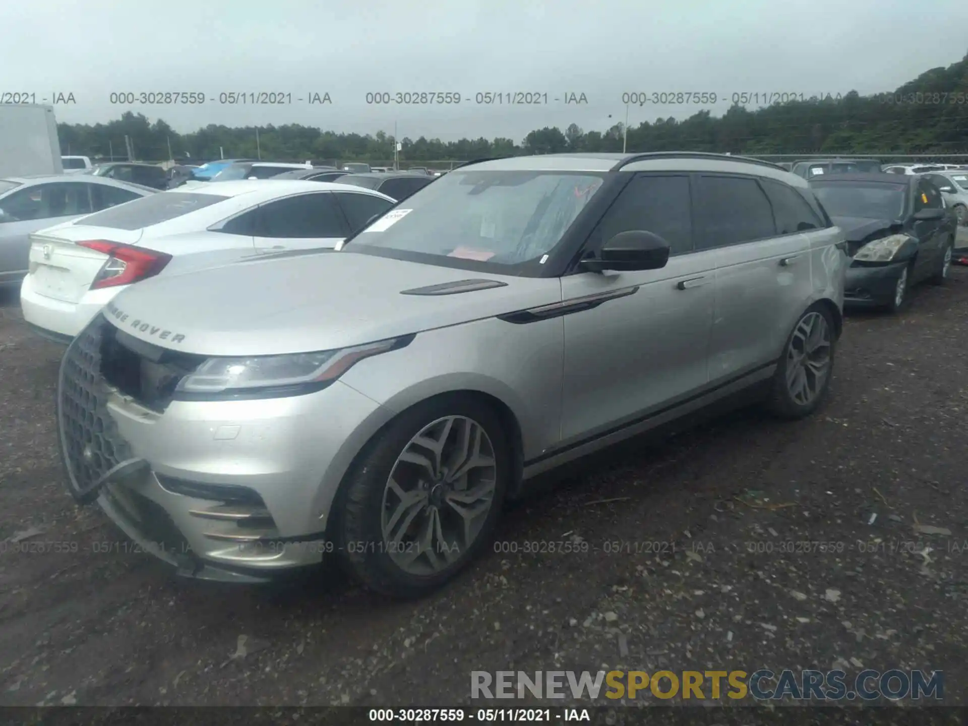 2 Photograph of a damaged car SALYL2FV8KA218833 LAND ROVER RANGE ROVER VELAR 2019