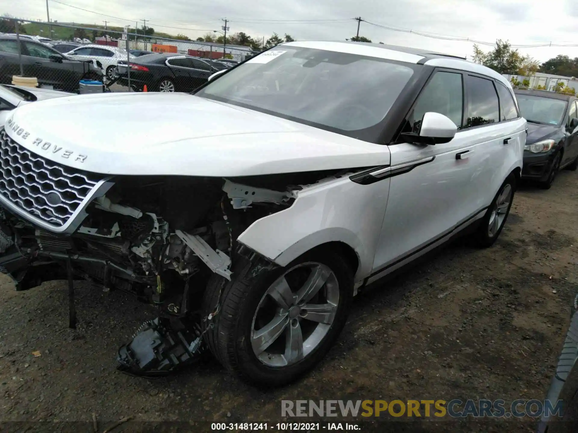 2 Photograph of a damaged car SALYB2EX0LA255172 LAND ROVER RANGE ROVER VELAR 2020