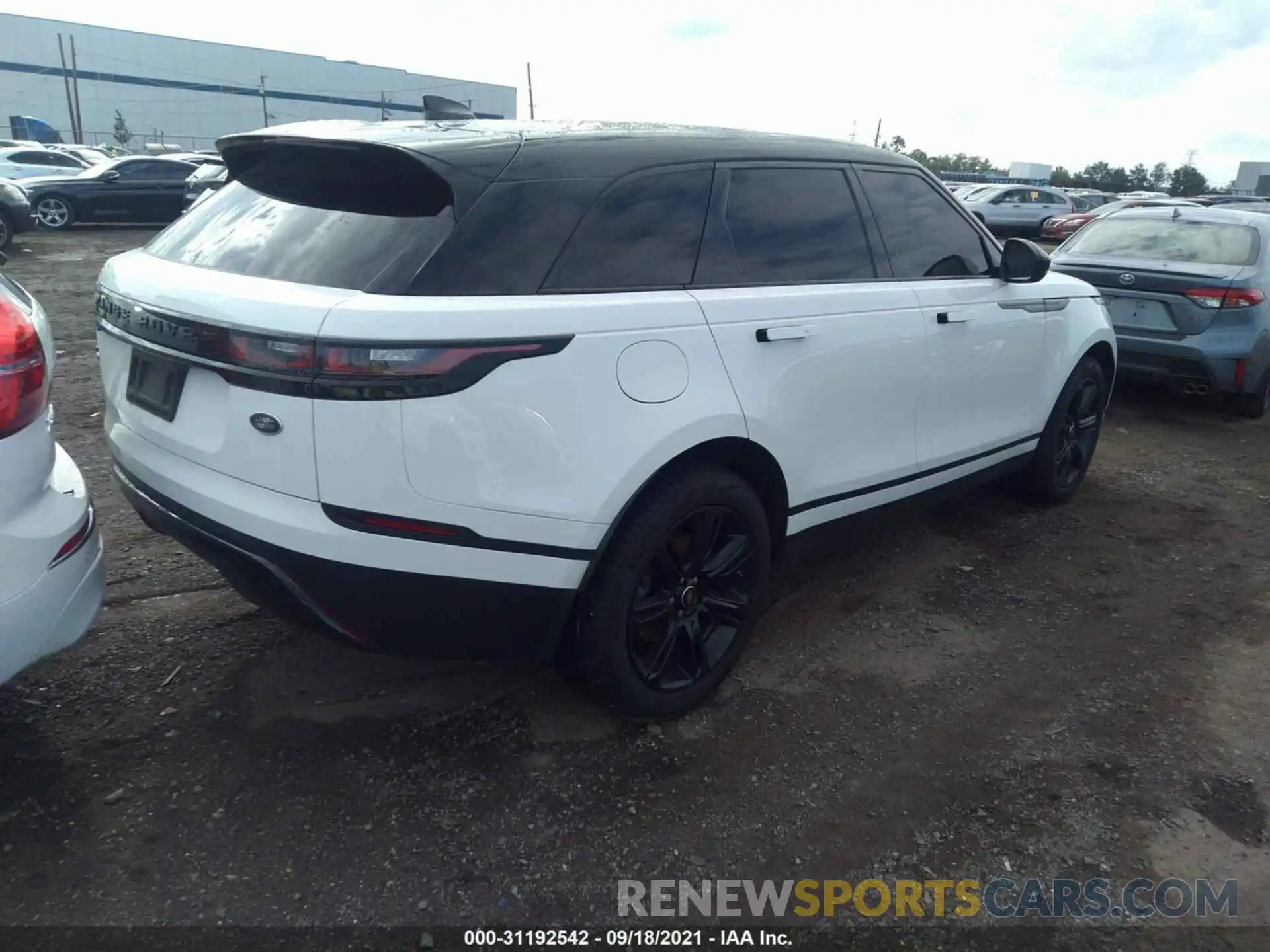 4 Фотография поврежденного автомобиля SALYB2EX0LA278001 LAND ROVER RANGE ROVER VELAR 2020