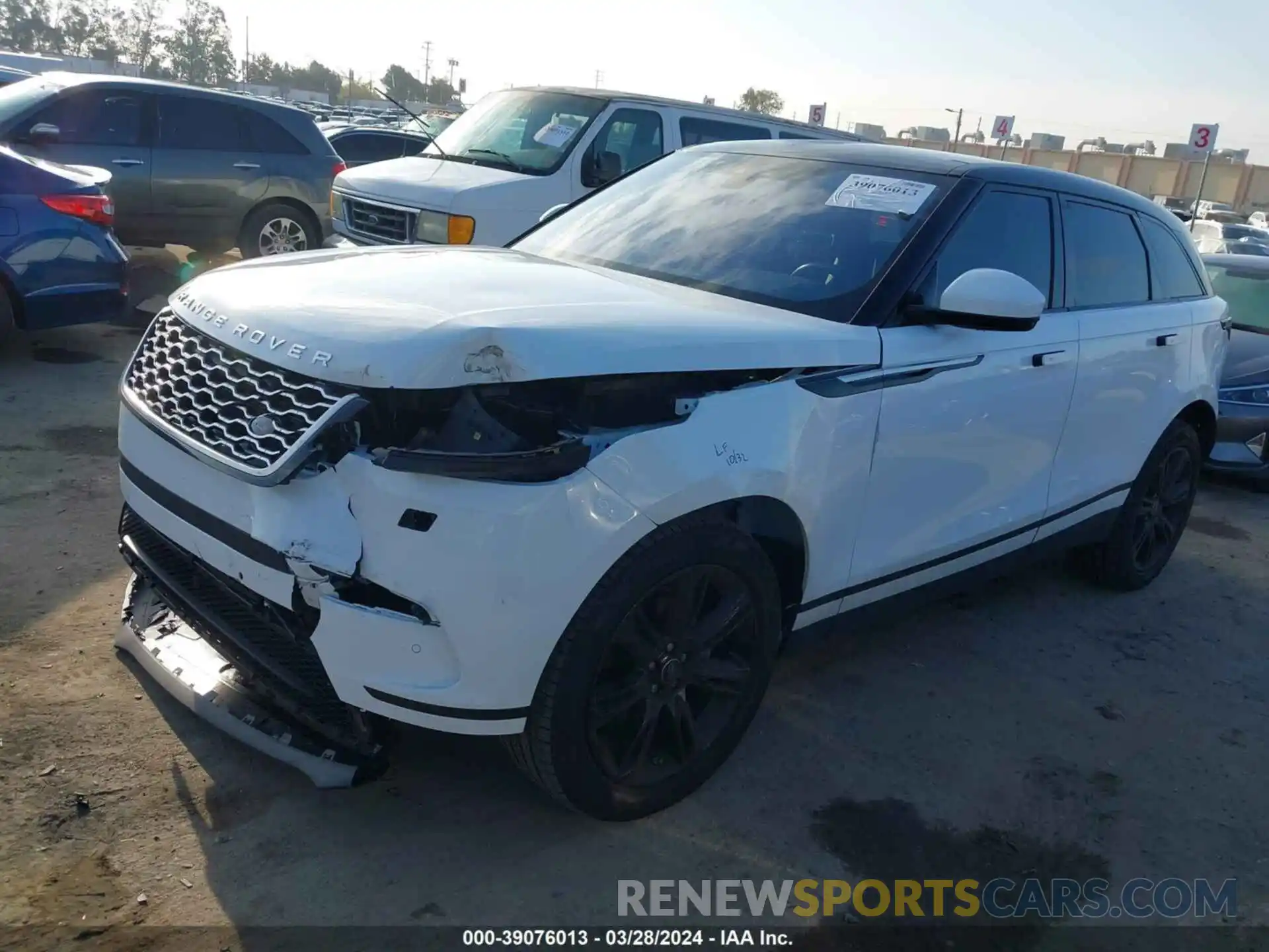 2 Фотография поврежденного автомобиля SALYB2EX0LA295364 LAND ROVER RANGE ROVER VELAR 2020