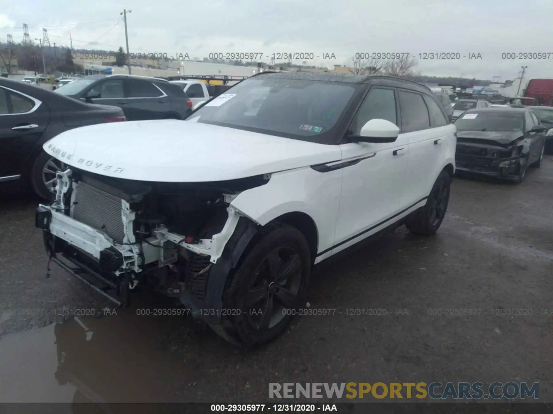 2 Фотография поврежденного автомобиля SALYB2EX1LA239823 LAND ROVER RANGE ROVER VELAR 2020