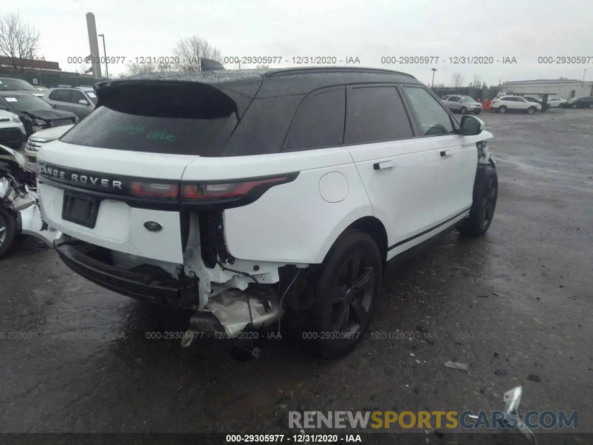 4 Photograph of a damaged car SALYB2EX1LA239823 LAND ROVER RANGE ROVER VELAR 2020