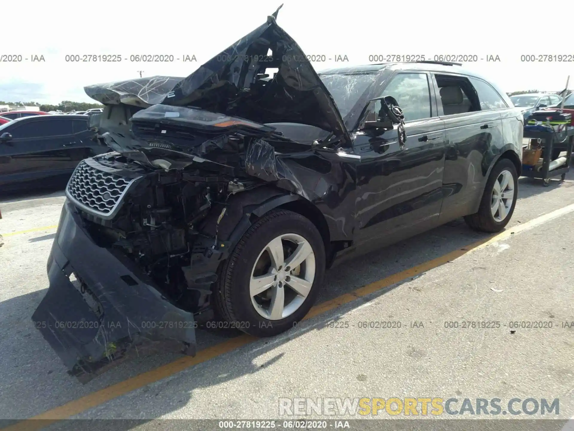 2 Photograph of a damaged car SALYB2EX1LA256699 LAND ROVER RANGE ROVER VELAR 2020