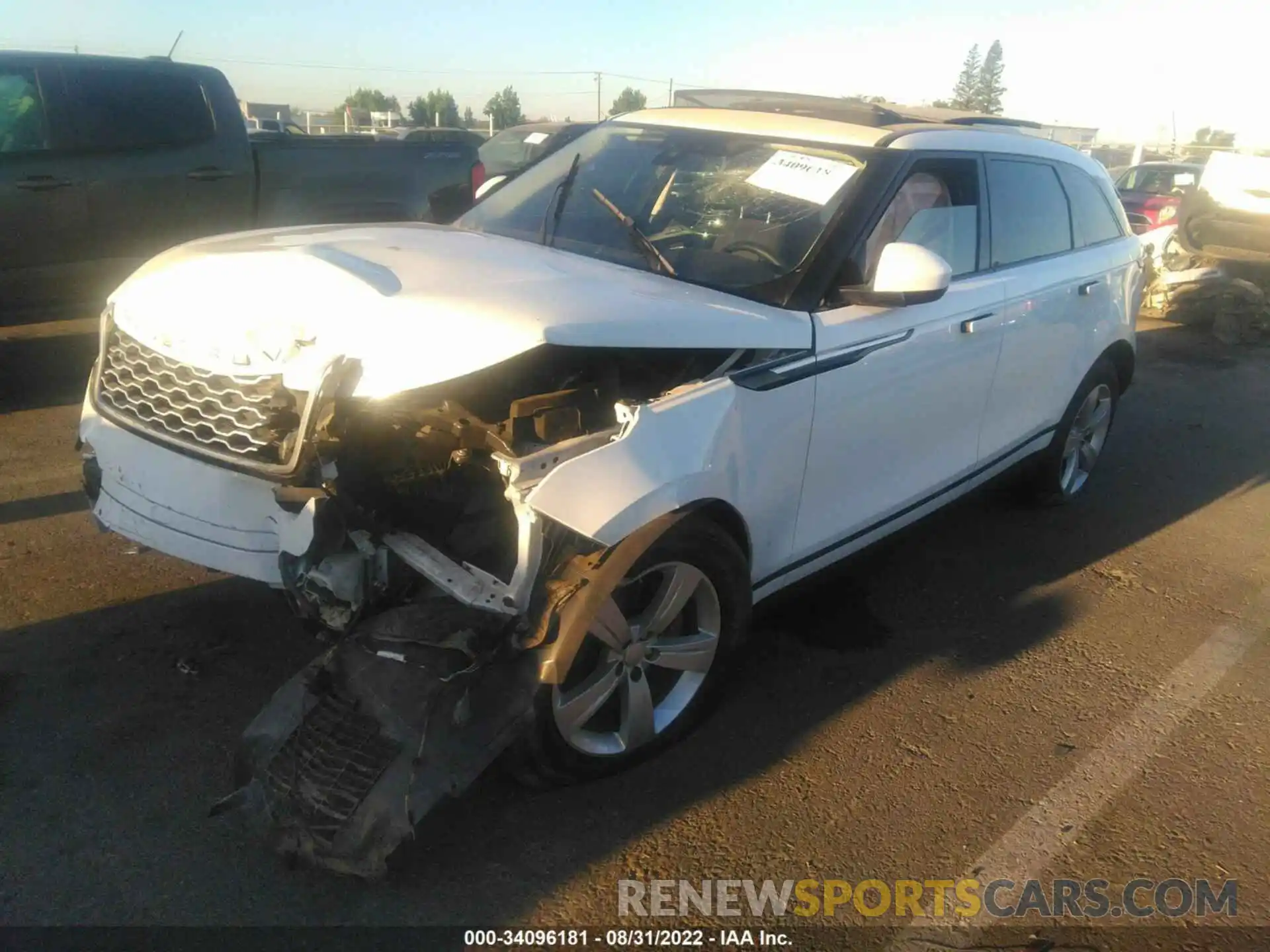 2 Photograph of a damaged car SALYB2EX1LA285443 LAND ROVER RANGE ROVER VELAR 2020