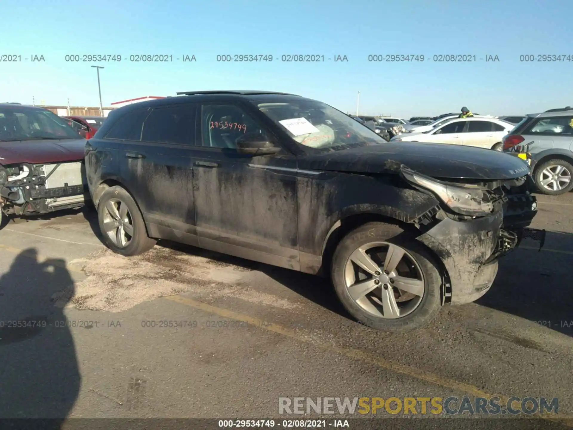 1 Photograph of a damaged car SALYB2EX2LA249552 LAND ROVER RANGE ROVER VELAR 2020