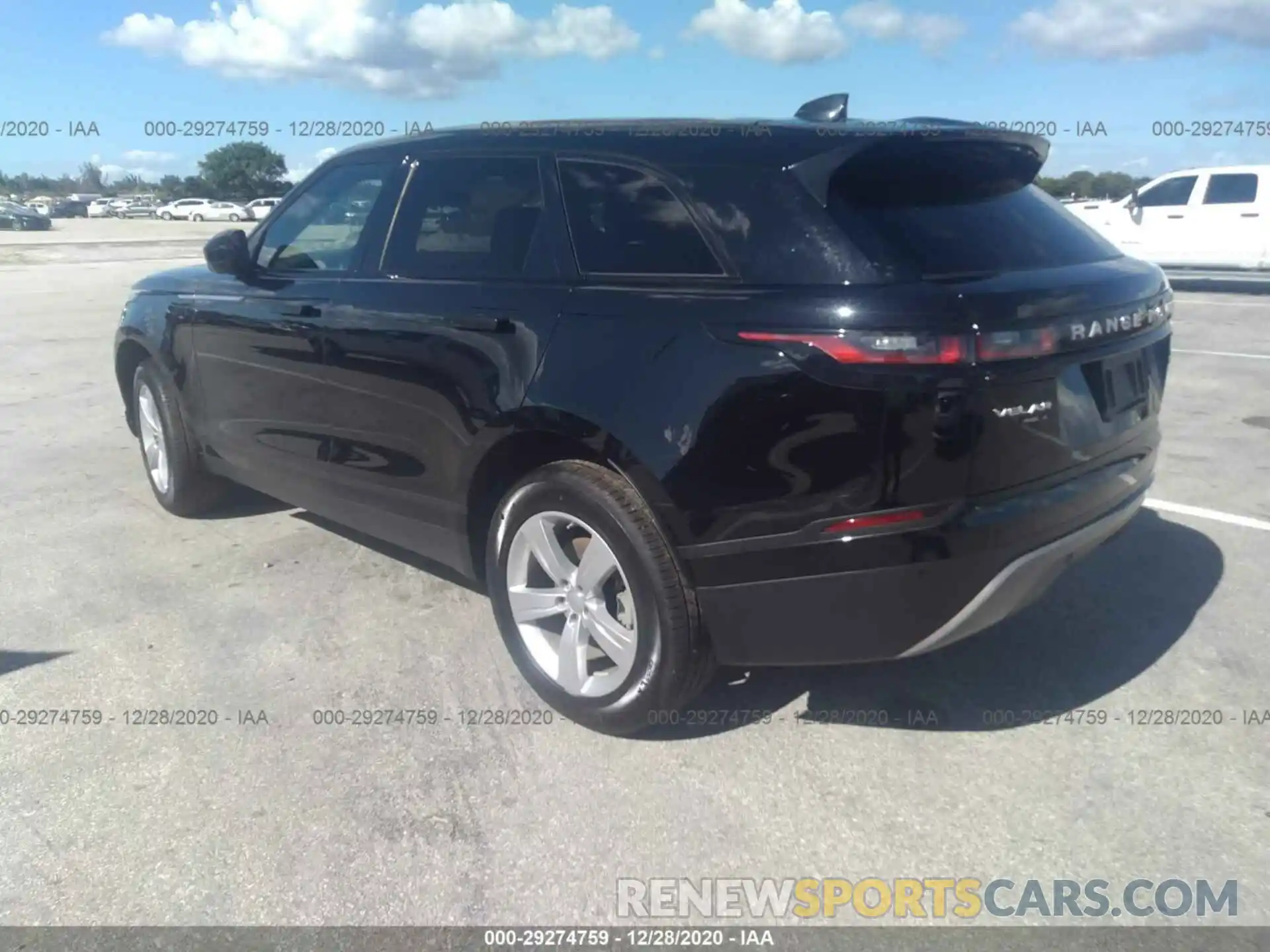 3 Photograph of a damaged car SALYB2EX2LA265637 LAND ROVER RANGE ROVER VELAR 2020