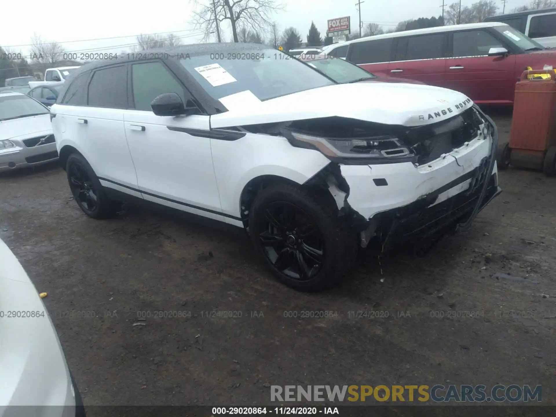 1 Photograph of a damaged car SALYB2EX3LA255831 LAND ROVER RANGE ROVER VELAR 2020