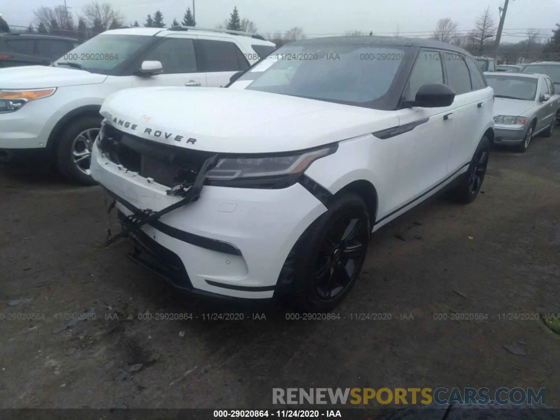 2 Photograph of a damaged car SALYB2EX3LA255831 LAND ROVER RANGE ROVER VELAR 2020