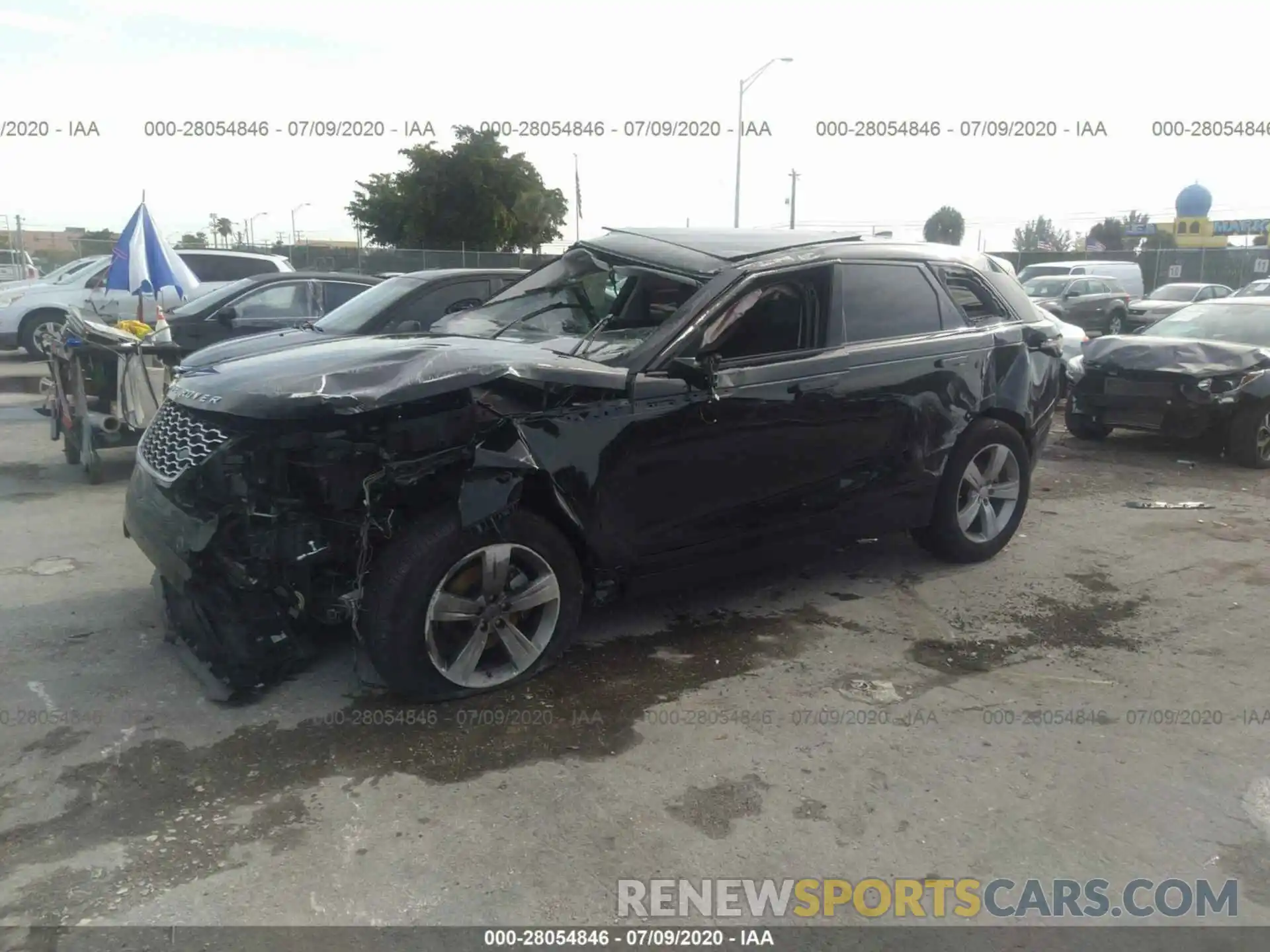 2 Photograph of a damaged car SALYB2EX3LA256459 LAND ROVER RANGE ROVER VELAR 2020