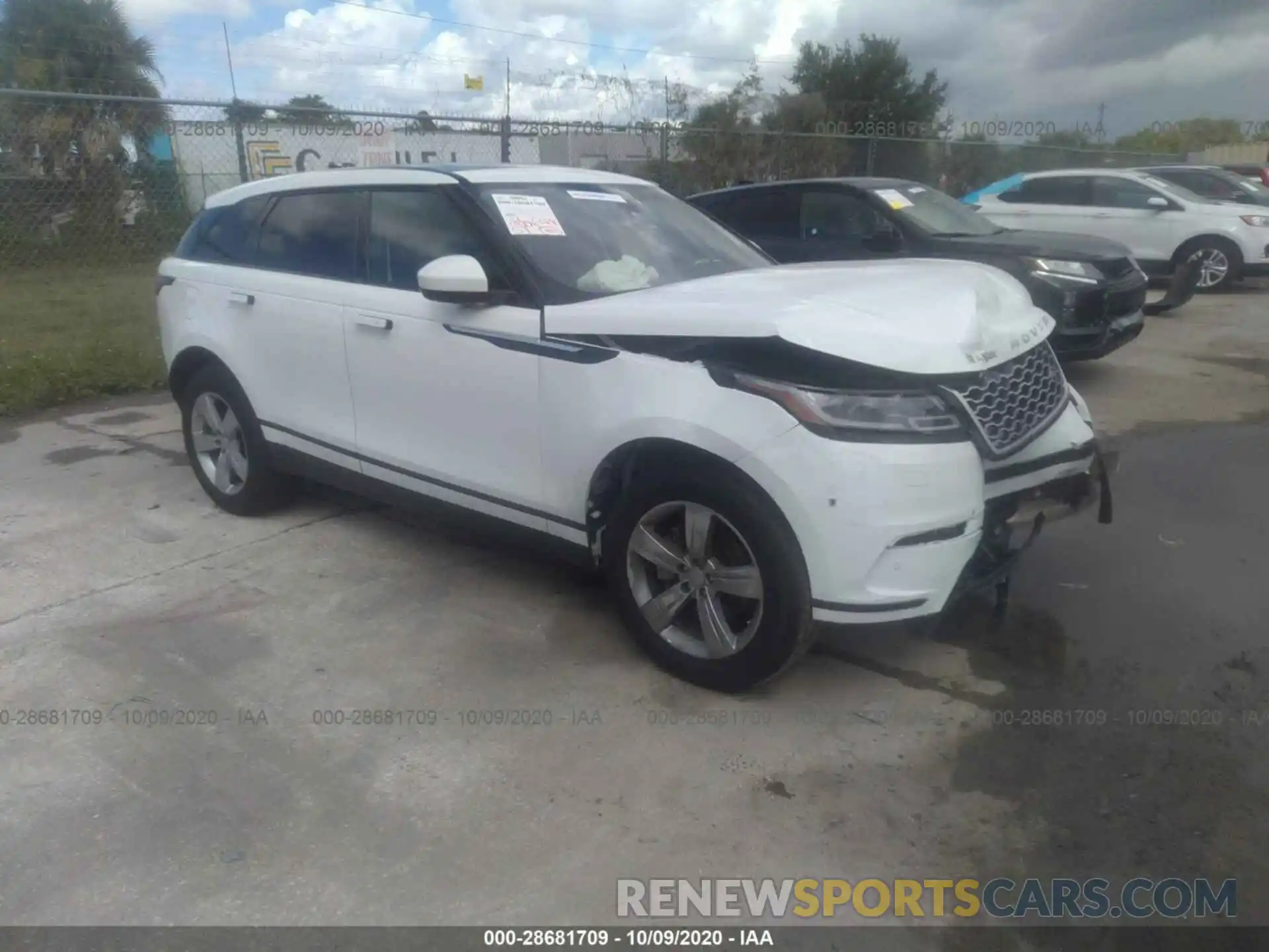 1 Photograph of a damaged car SALYB2EX3LA258678 LAND ROVER RANGE ROVER VELAR 2020