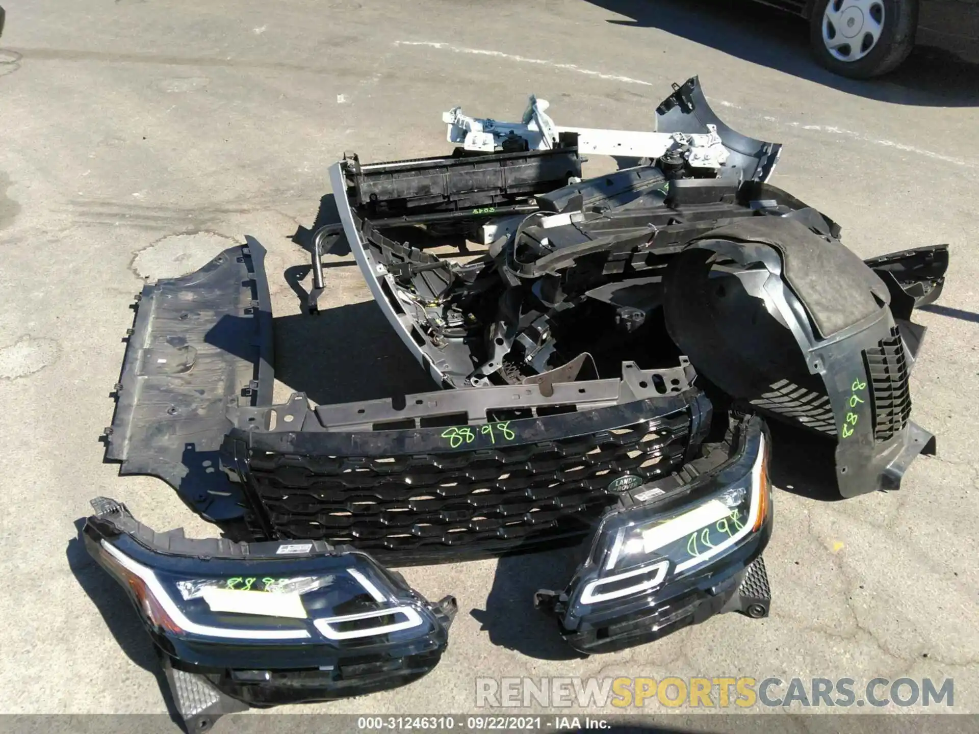 12 Photograph of a damaged car SALYB2EX3LA274119 LAND ROVER RANGE ROVER VELAR 2020