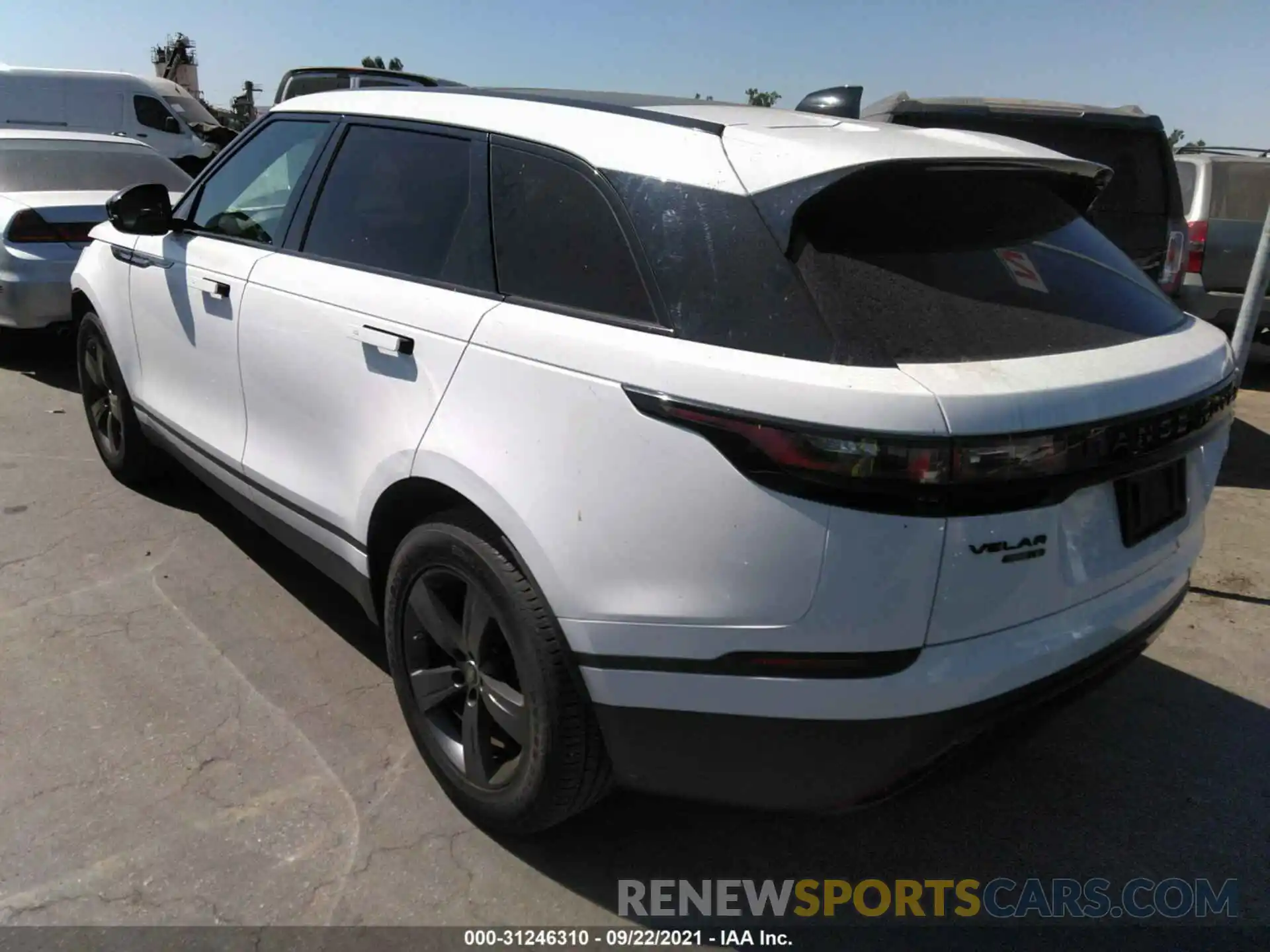 3 Фотография поврежденного автомобиля SALYB2EX3LA274119 LAND ROVER RANGE ROVER VELAR 2020