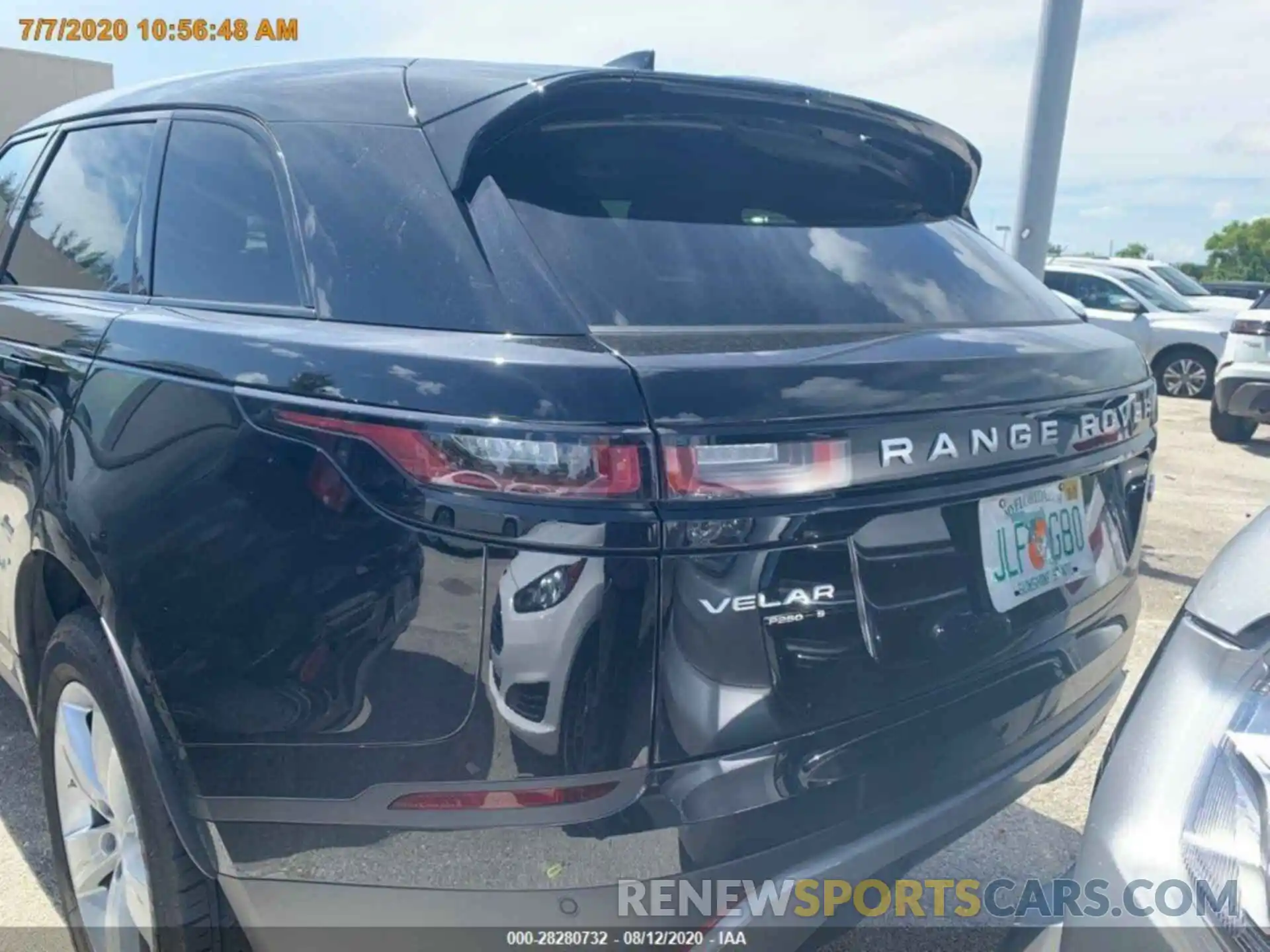 8 Photograph of a damaged car SALYB2EX4LA258687 LAND ROVER RANGE ROVER VELAR 2020
