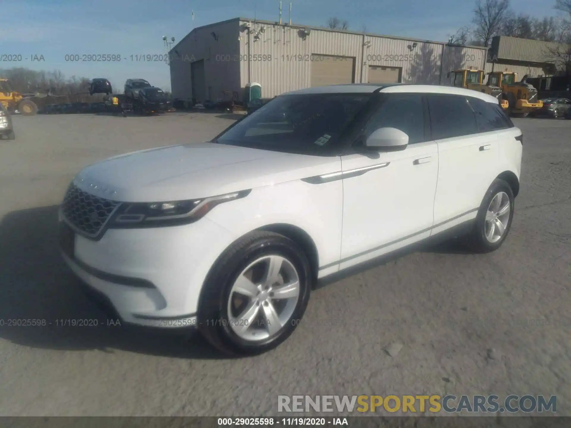 2 Photograph of a damaged car SALYB2EX5LA251943 LAND ROVER RANGE ROVER VELAR 2020