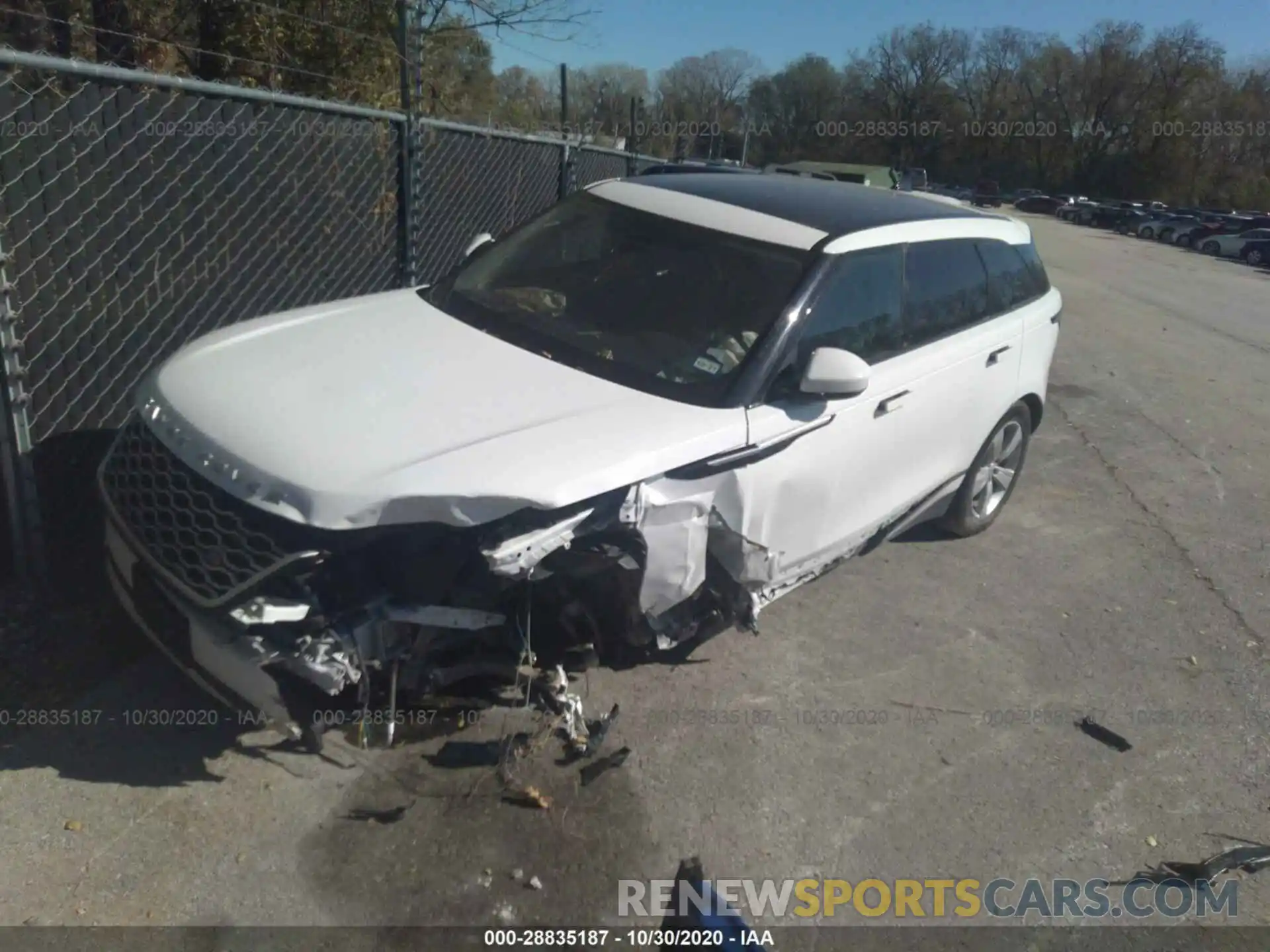 2 Photograph of a damaged car SALYB2EX5LA255152 LAND ROVER RANGE ROVER VELAR 2020