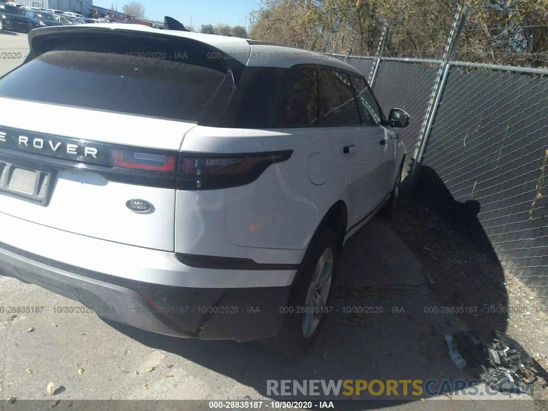 4 Photograph of a damaged car SALYB2EX5LA255152 LAND ROVER RANGE ROVER VELAR 2020