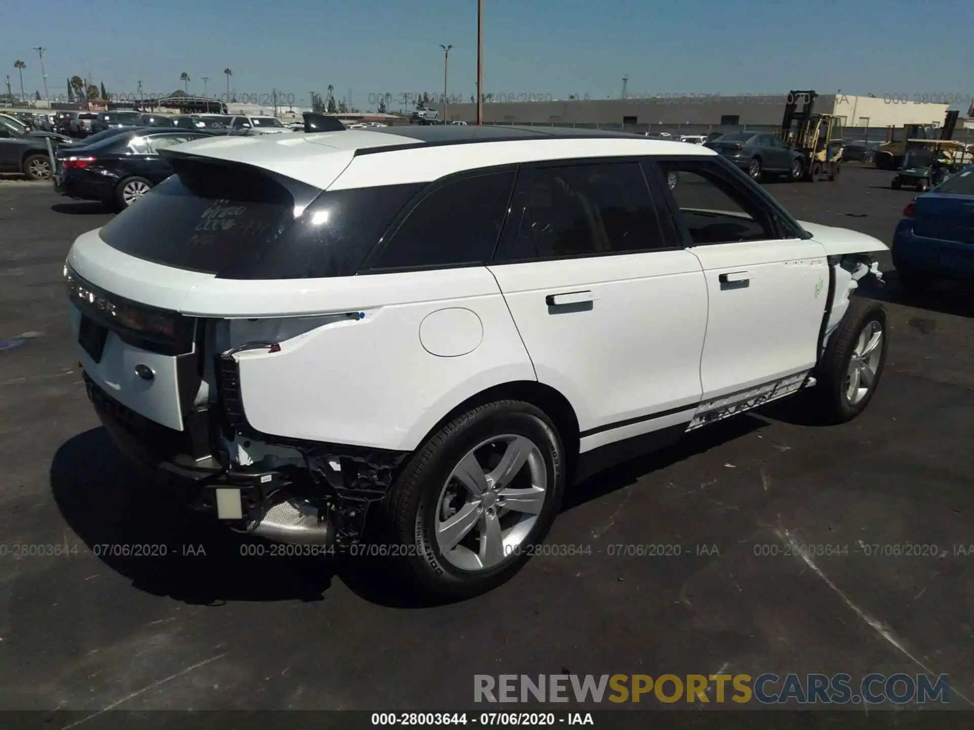 4 Photograph of a damaged car SALYB2EX5LA265731 LAND ROVER RANGE ROVER VELAR 2020