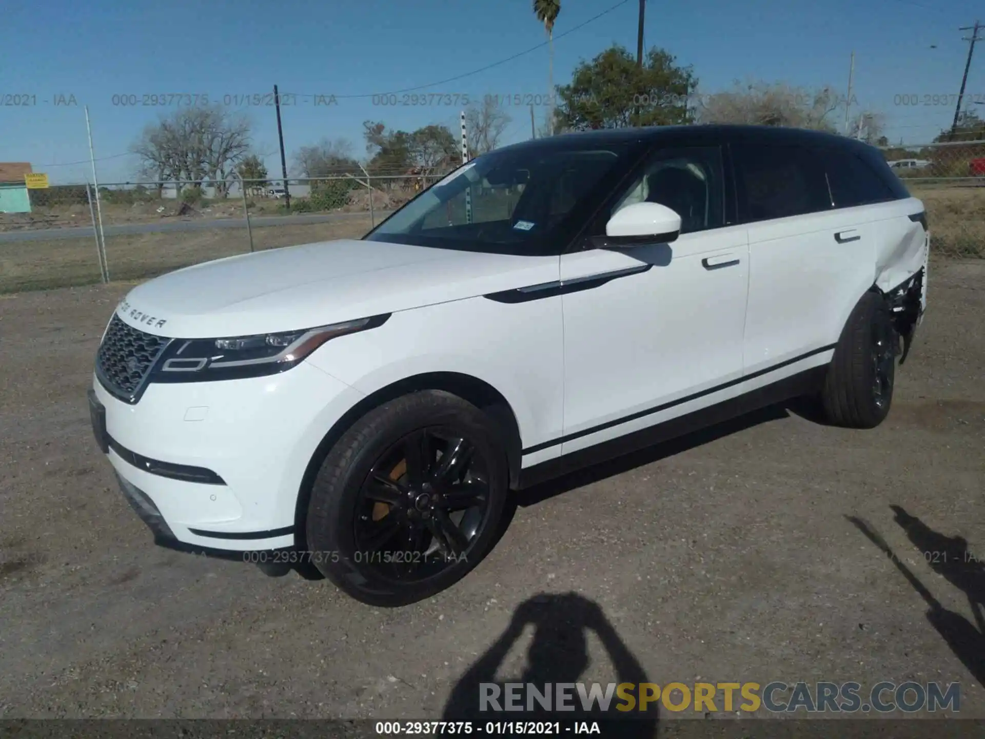 2 Photograph of a damaged car SALYB2EX5LA270198 LAND ROVER RANGE ROVER VELAR 2020