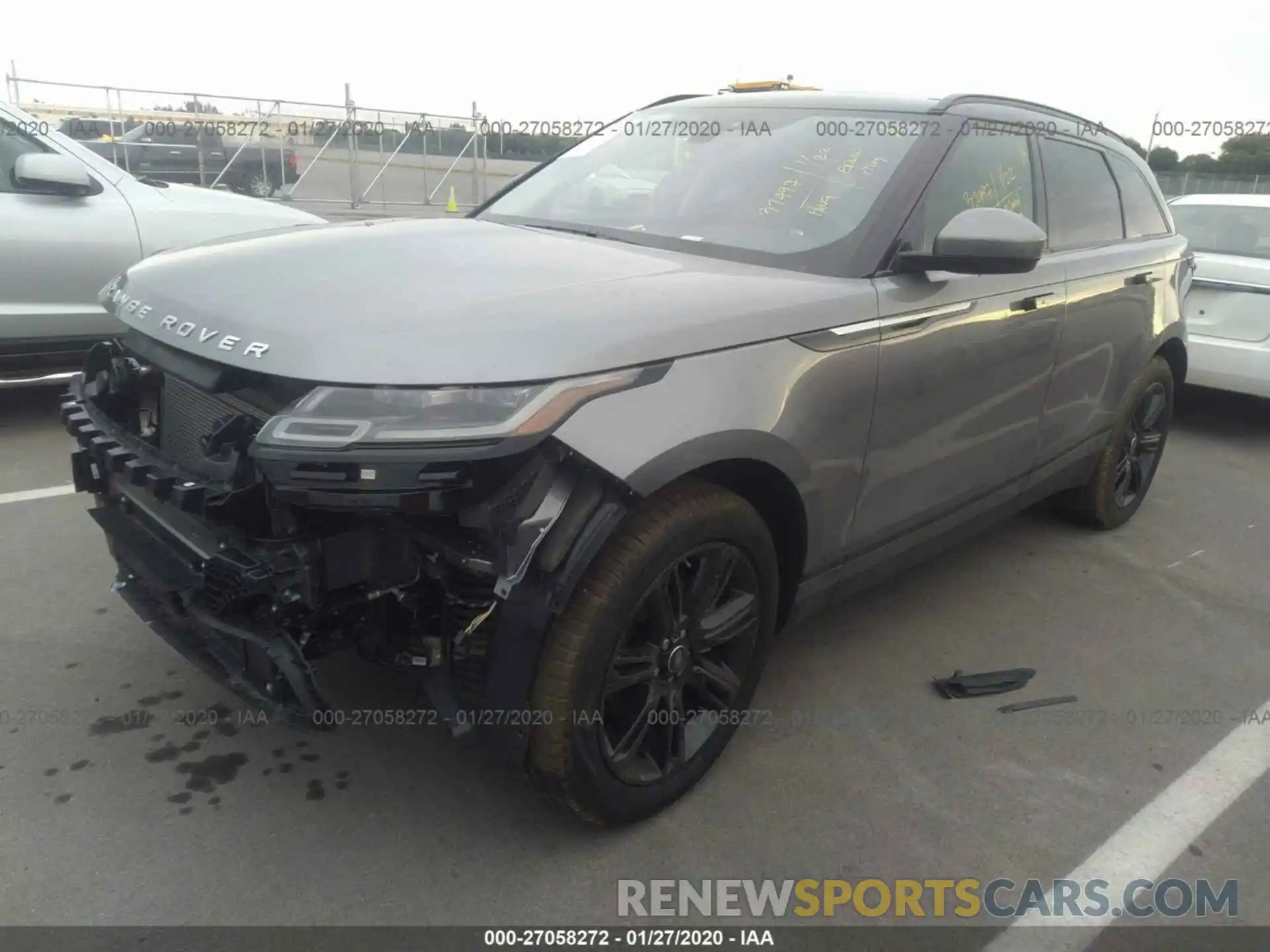 2 Photograph of a damaged car SALYB2EX7LA246565 LAND ROVER RANGE ROVER VELAR 2020