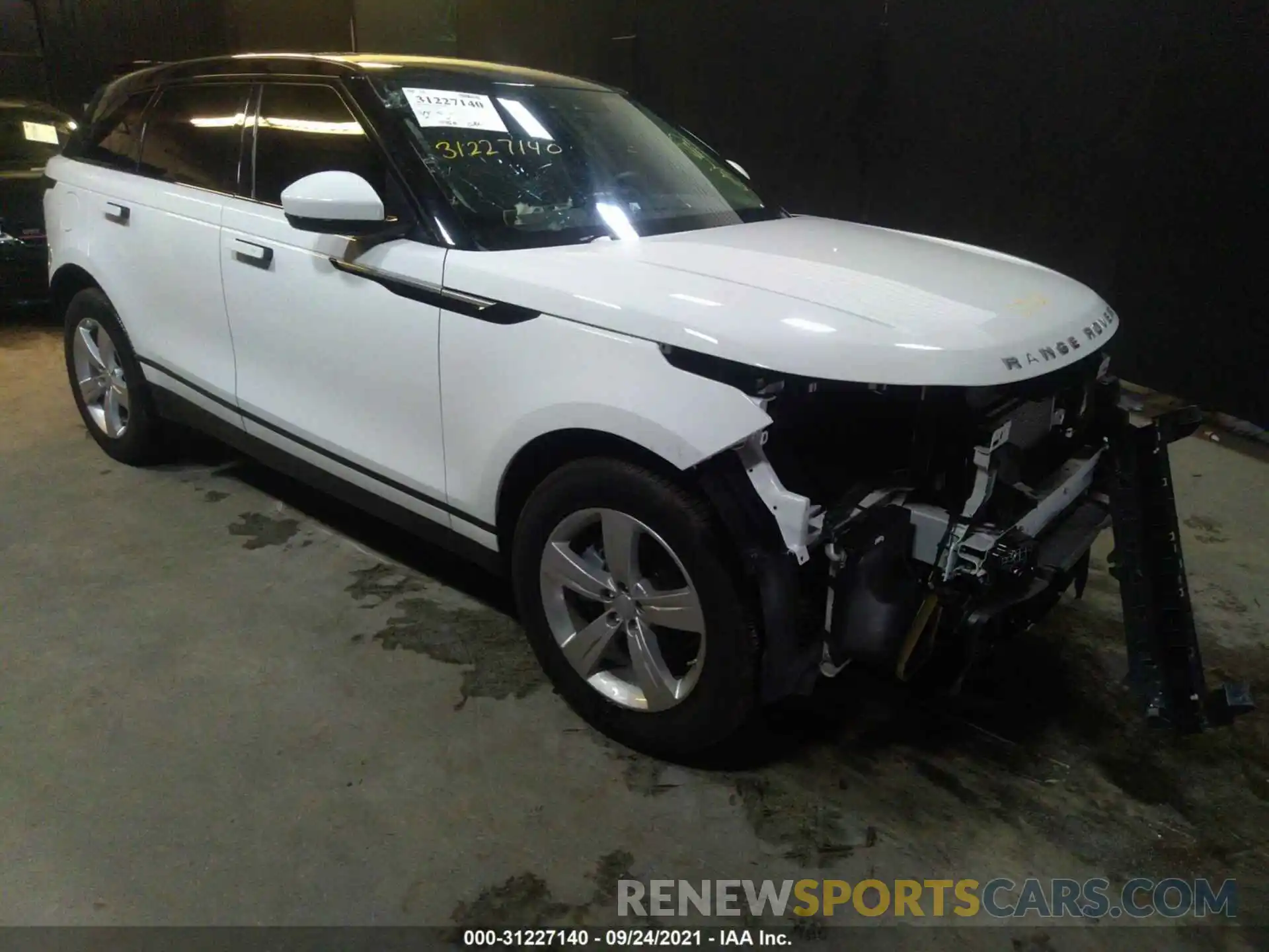 1 Photograph of a damaged car SALYB2EX7LA249725 LAND ROVER RANGE ROVER VELAR 2020