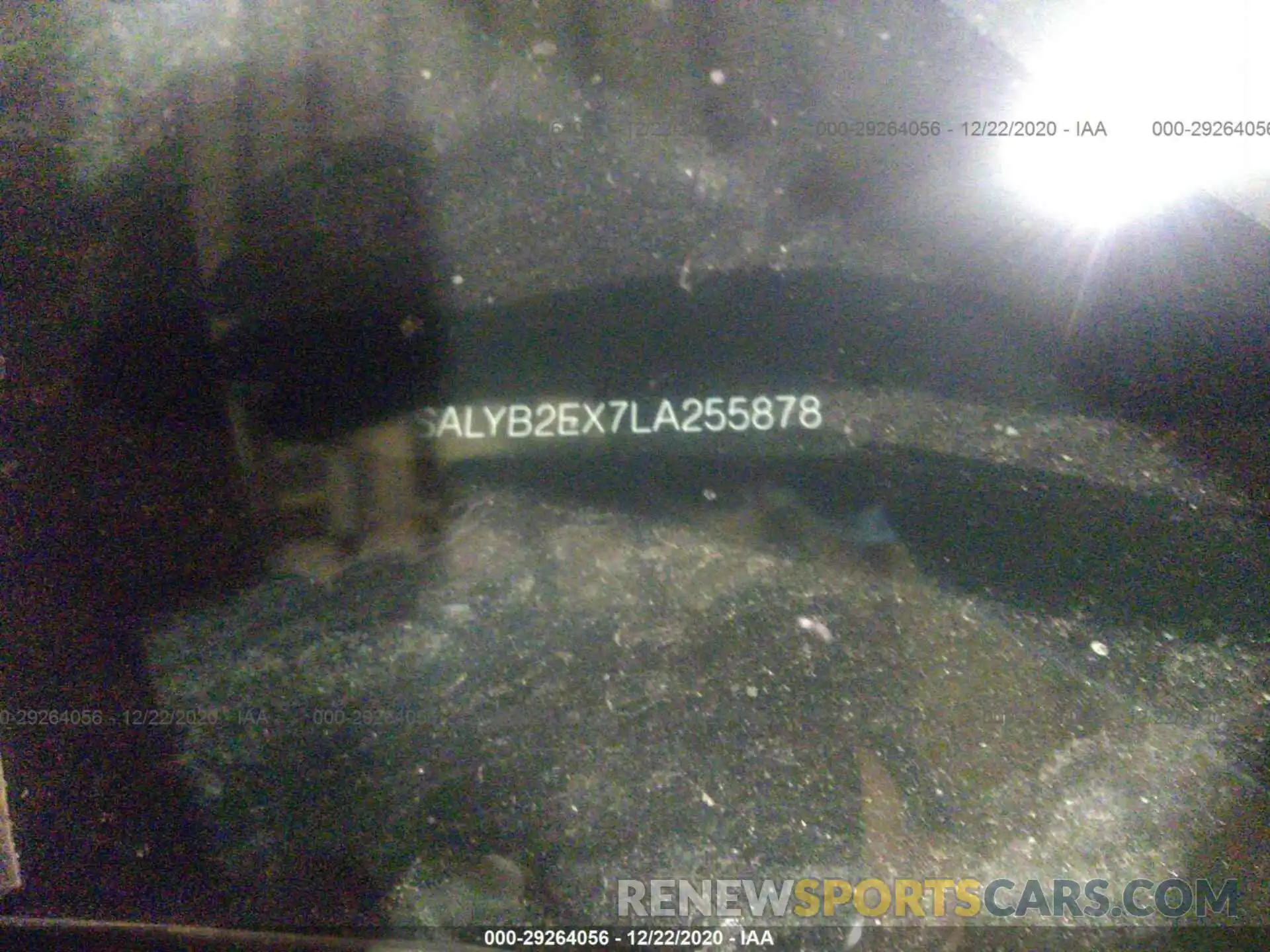 9 Photograph of a damaged car SALYB2EX7LA255878 LAND ROVER RANGE ROVER VELAR 2020