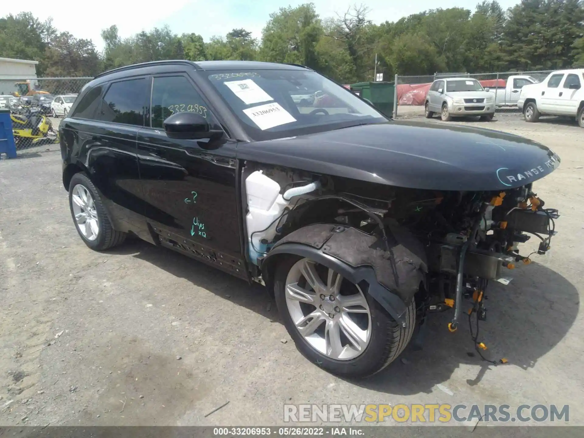 1 Photograph of a damaged car SALYB2EX7LA294096 LAND ROVER RANGE ROVER VELAR 2020