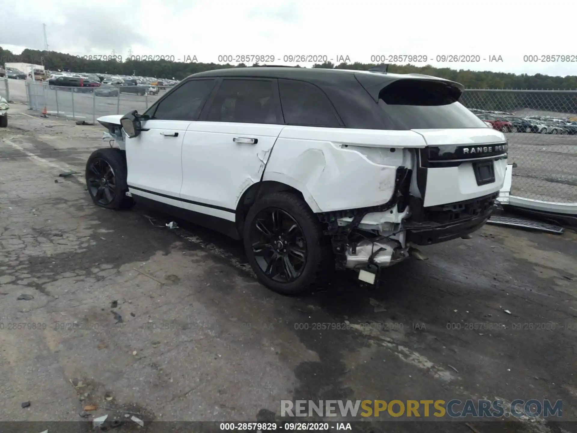 3 Photograph of a damaged car SALYB2EX8LA246204 LAND ROVER RANGE ROVER VELAR 2020