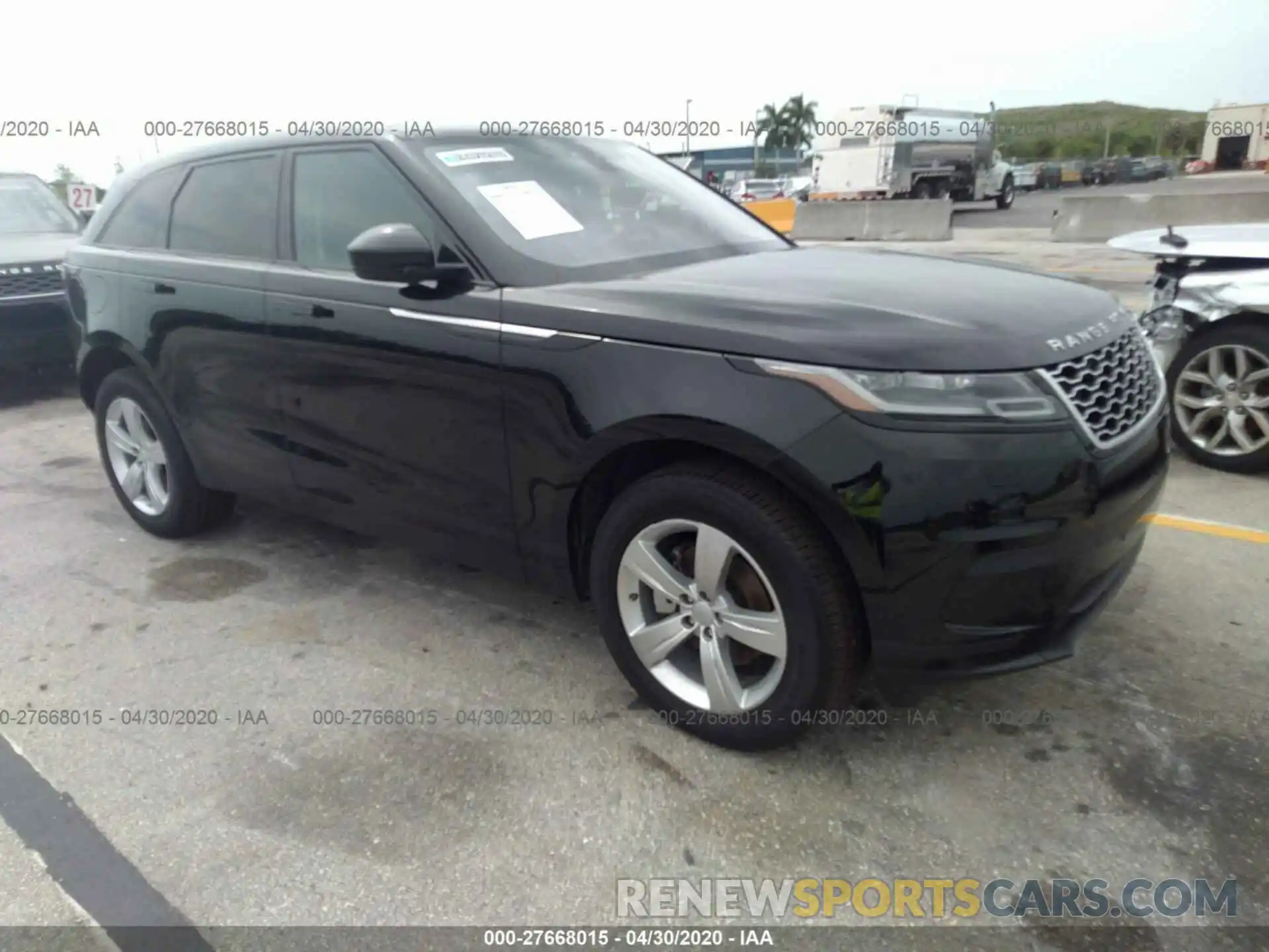 1 Photograph of a damaged car SALYB2EX8LA254691 LAND ROVER RANGE ROVER VELAR 2020