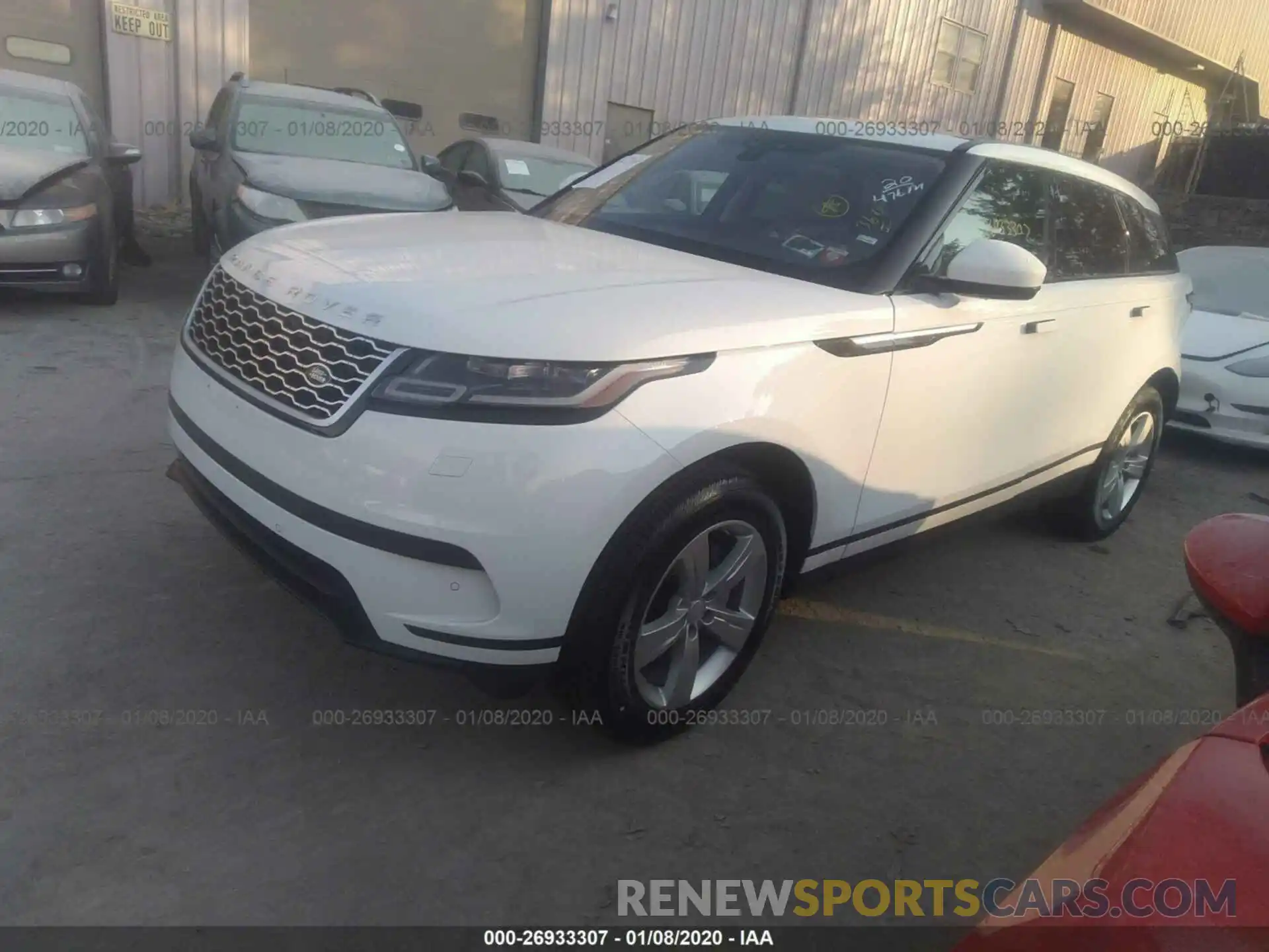 2 Фотография поврежденного автомобиля SALYB2EX8LA255016 LAND ROVER RANGE ROVER VELAR 2020