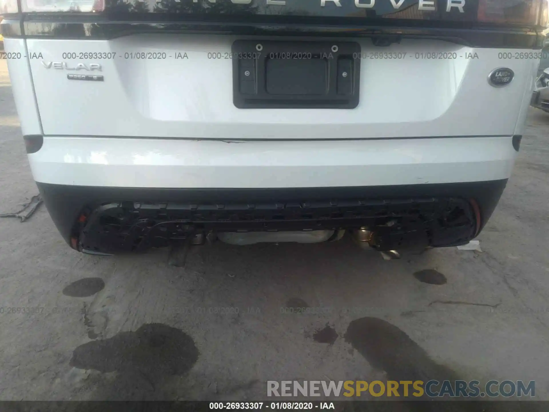 6 Photograph of a damaged car SALYB2EX8LA255016 LAND ROVER RANGE ROVER VELAR 2020