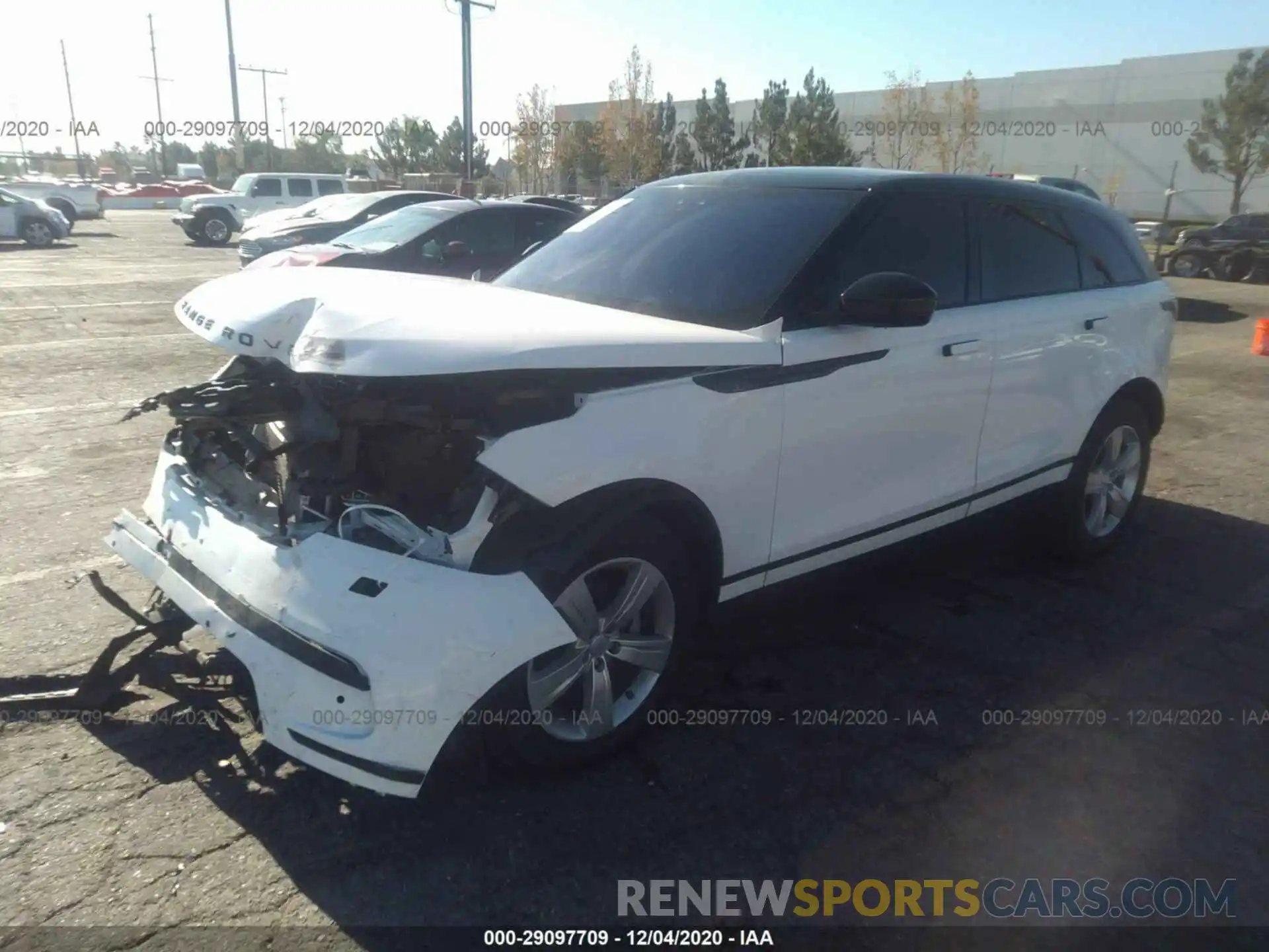 2 Photograph of a damaged car SALYB2EX9LA254845 LAND ROVER RANGE ROVER VELAR 2020