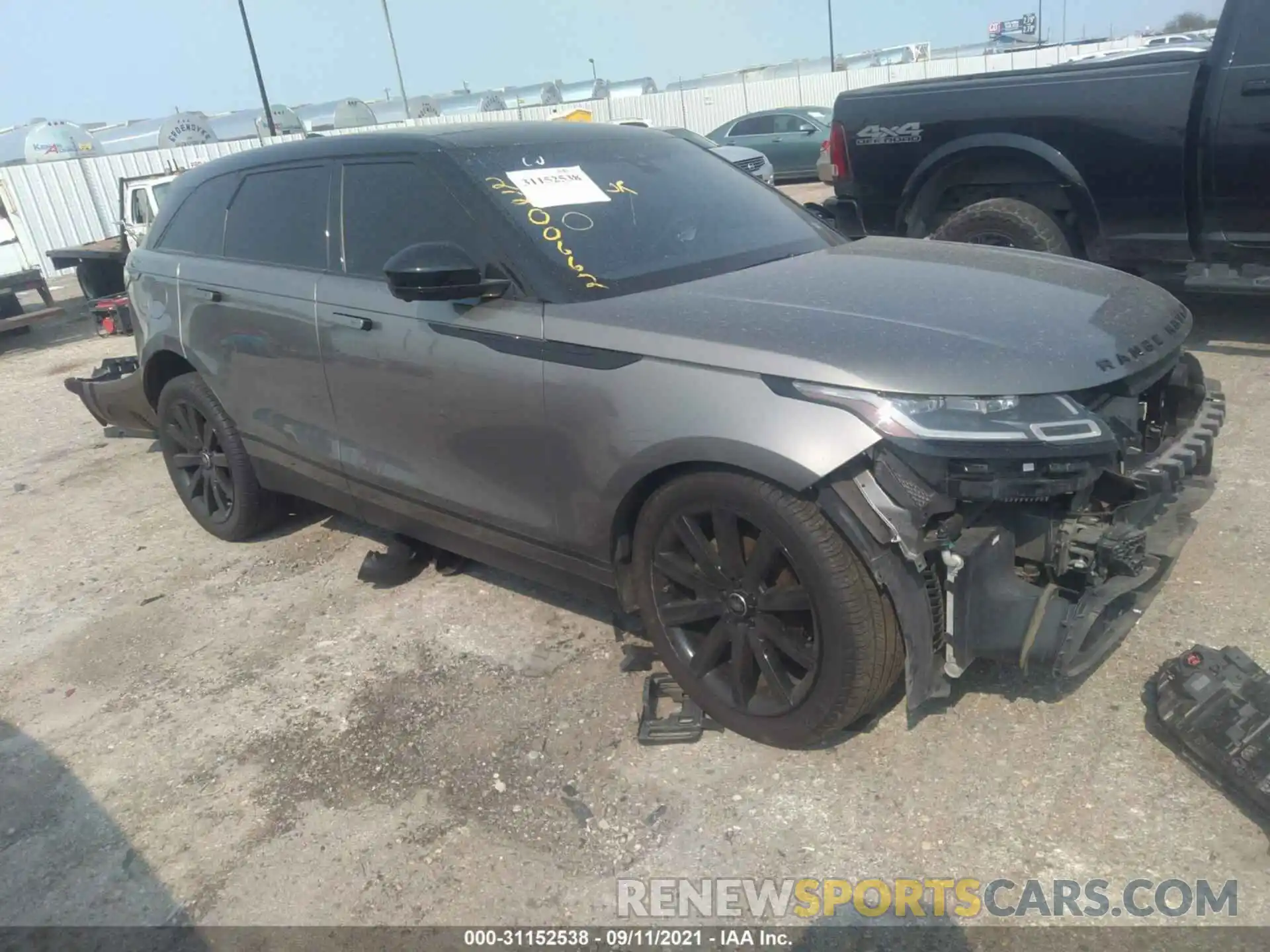 1 Photograph of a damaged car SALYB2EXXLA238766 LAND ROVER RANGE ROVER VELAR 2020