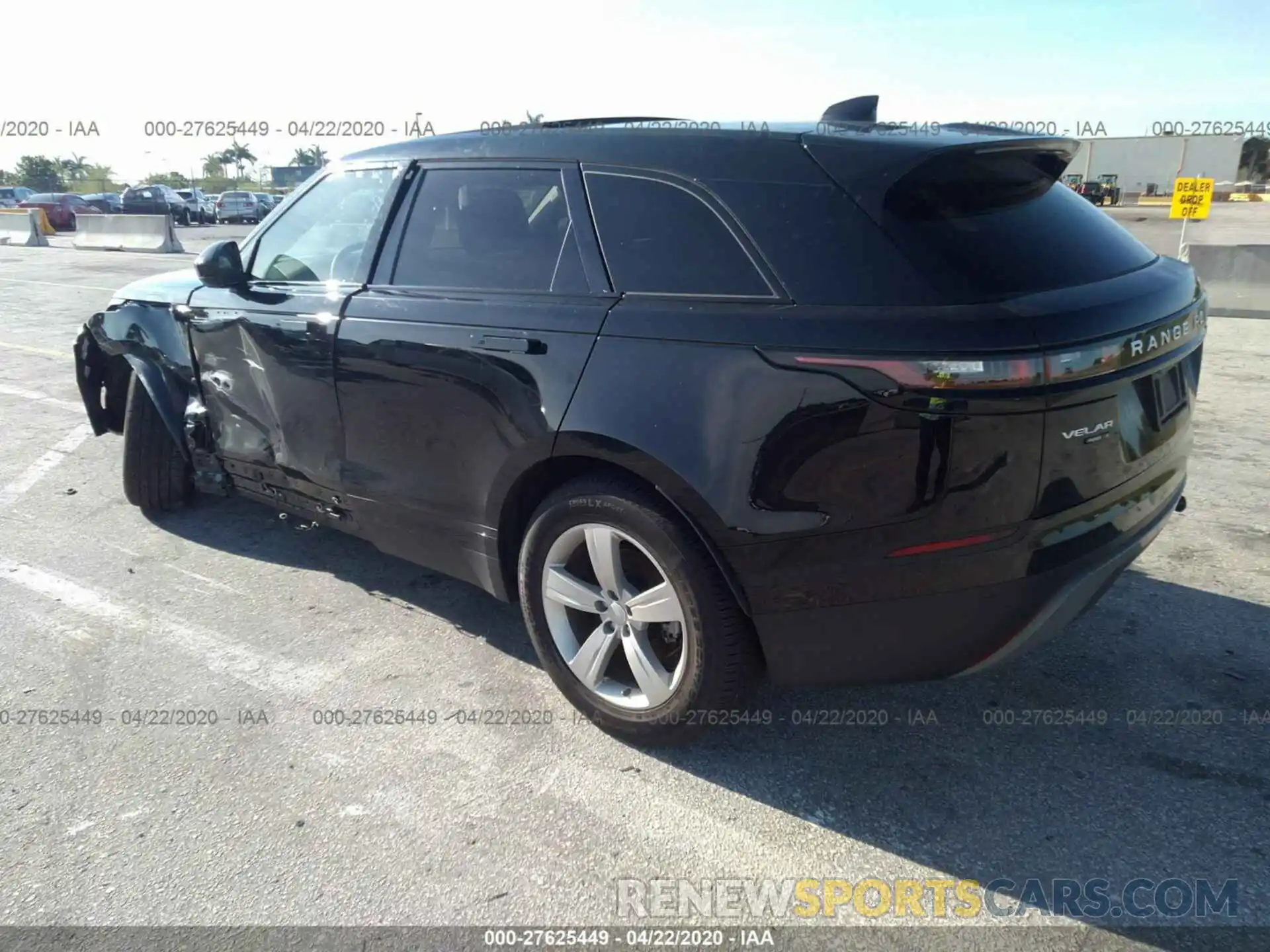 3 Photograph of a damaged car SALYB2EXXLA248651 LAND ROVER RANGE ROVER VELAR 2020