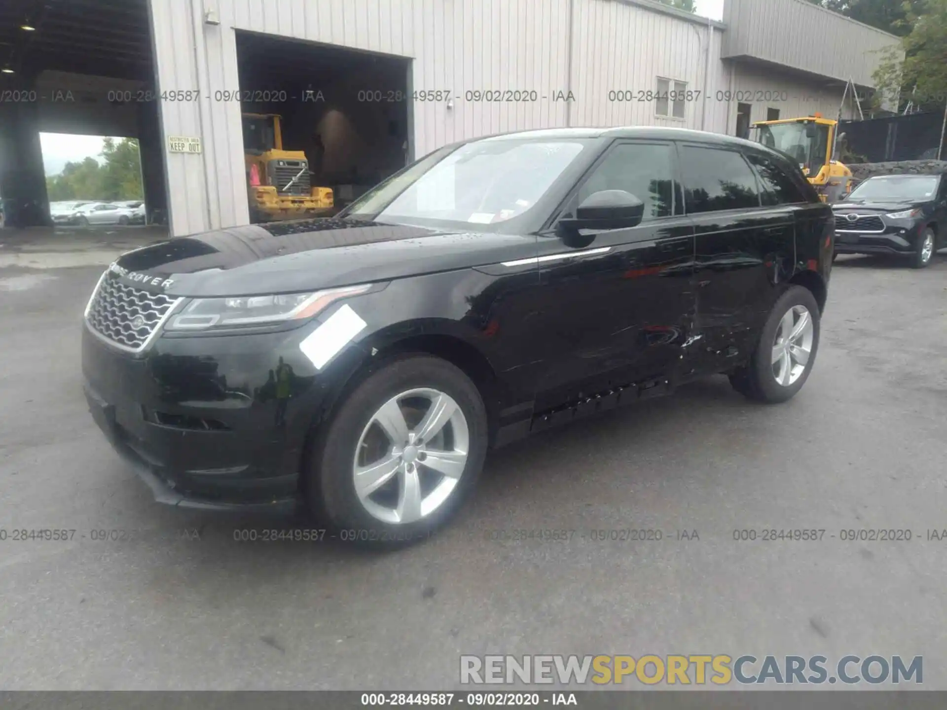 2 Photograph of a damaged car SALYB2EXXLA249850 LAND ROVER RANGE ROVER VELAR 2020