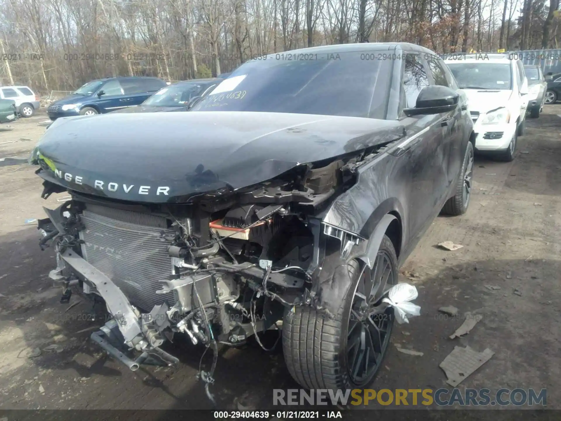 2 Photograph of a damaged car SALYB2EXXLA255678 LAND ROVER RANGE ROVER VELAR 2020