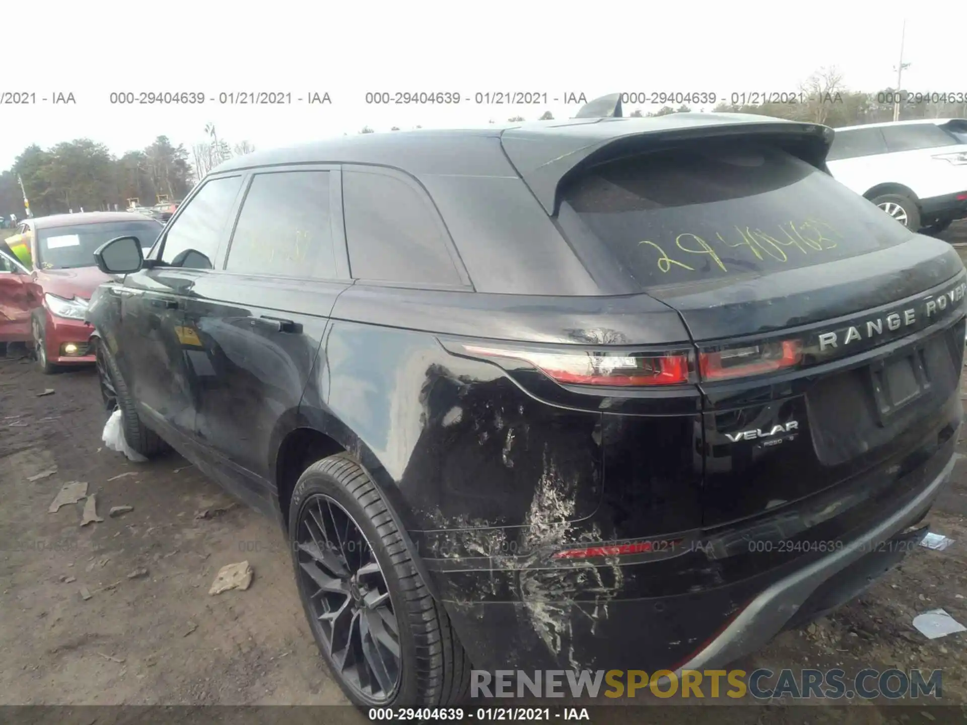 3 Photograph of a damaged car SALYB2EXXLA255678 LAND ROVER RANGE ROVER VELAR 2020