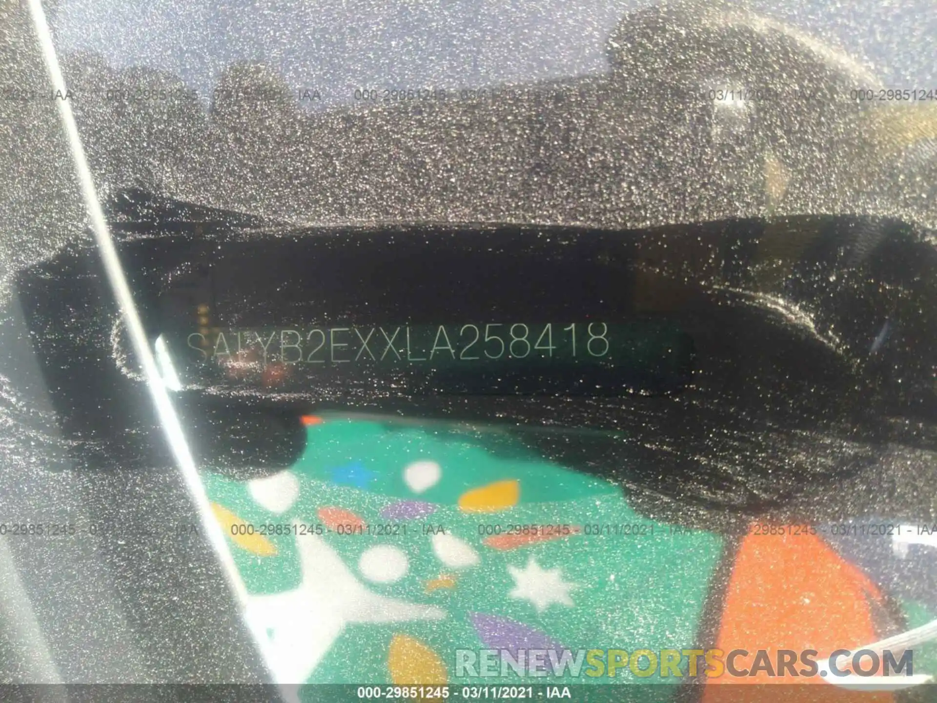 9 Фотография поврежденного автомобиля SALYB2EXXLA258418 LAND ROVER RANGE ROVER VELAR 2020