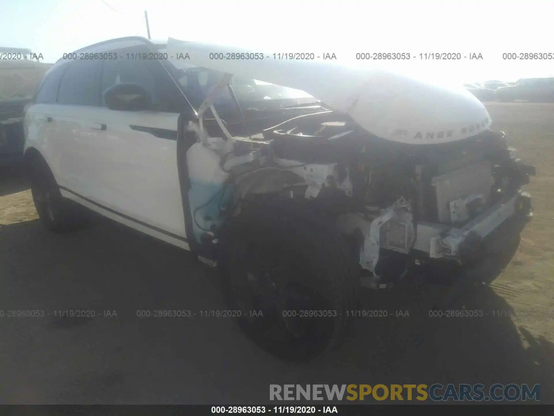 1 Фотография поврежденного автомобиля SALYB2FV1LA253122 LAND ROVER RANGE ROVER VELAR 2020