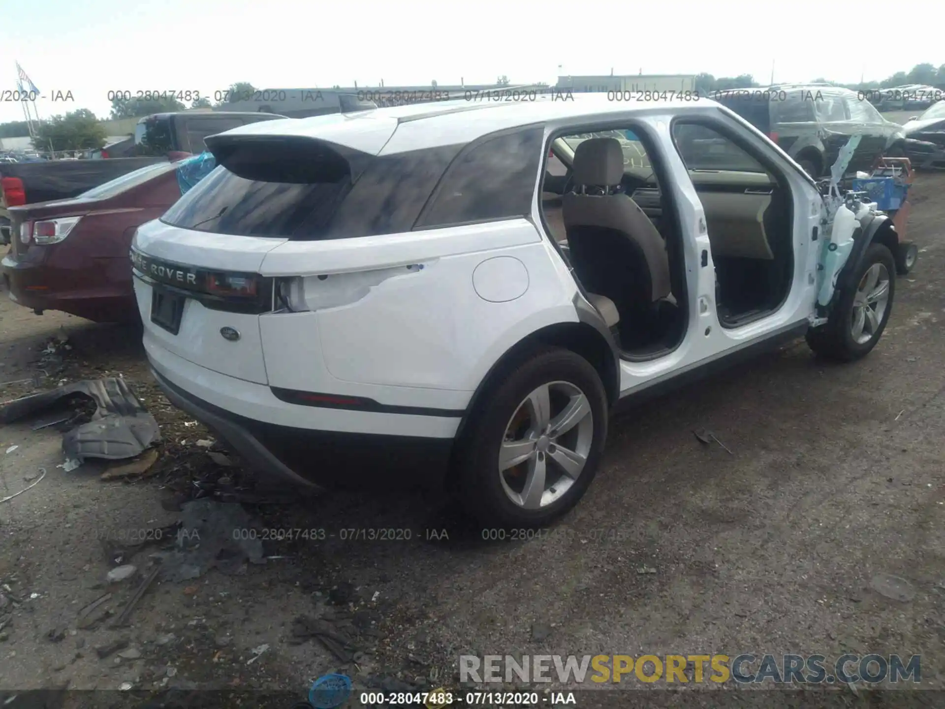 4 Фотография поврежденного автомобиля SALYB2FV5LA257660 LAND ROVER RANGE ROVER VELAR 2020