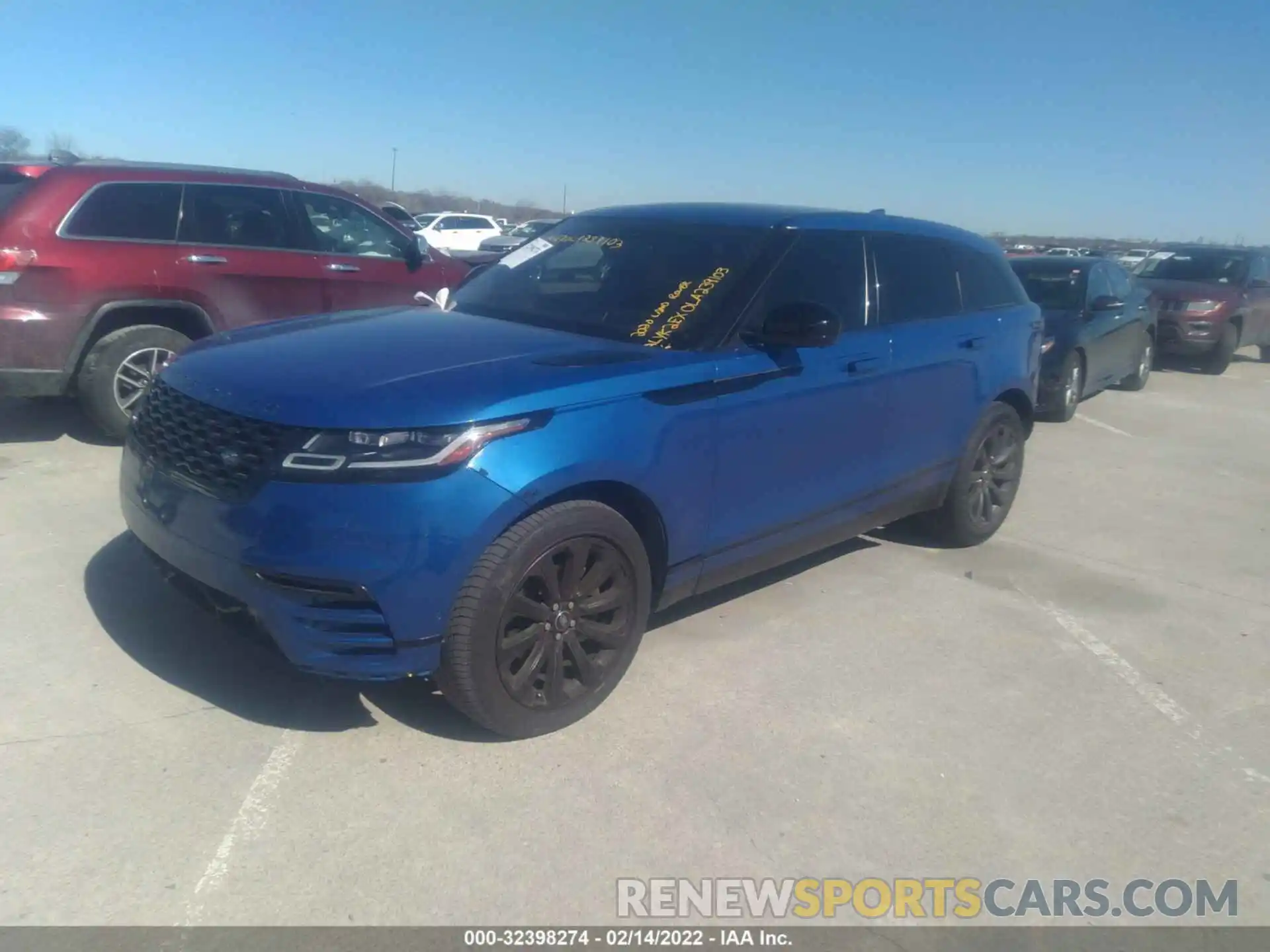 2 Photograph of a damaged car SALYK2EX0LA239103 LAND ROVER RANGE ROVER VELAR 2020