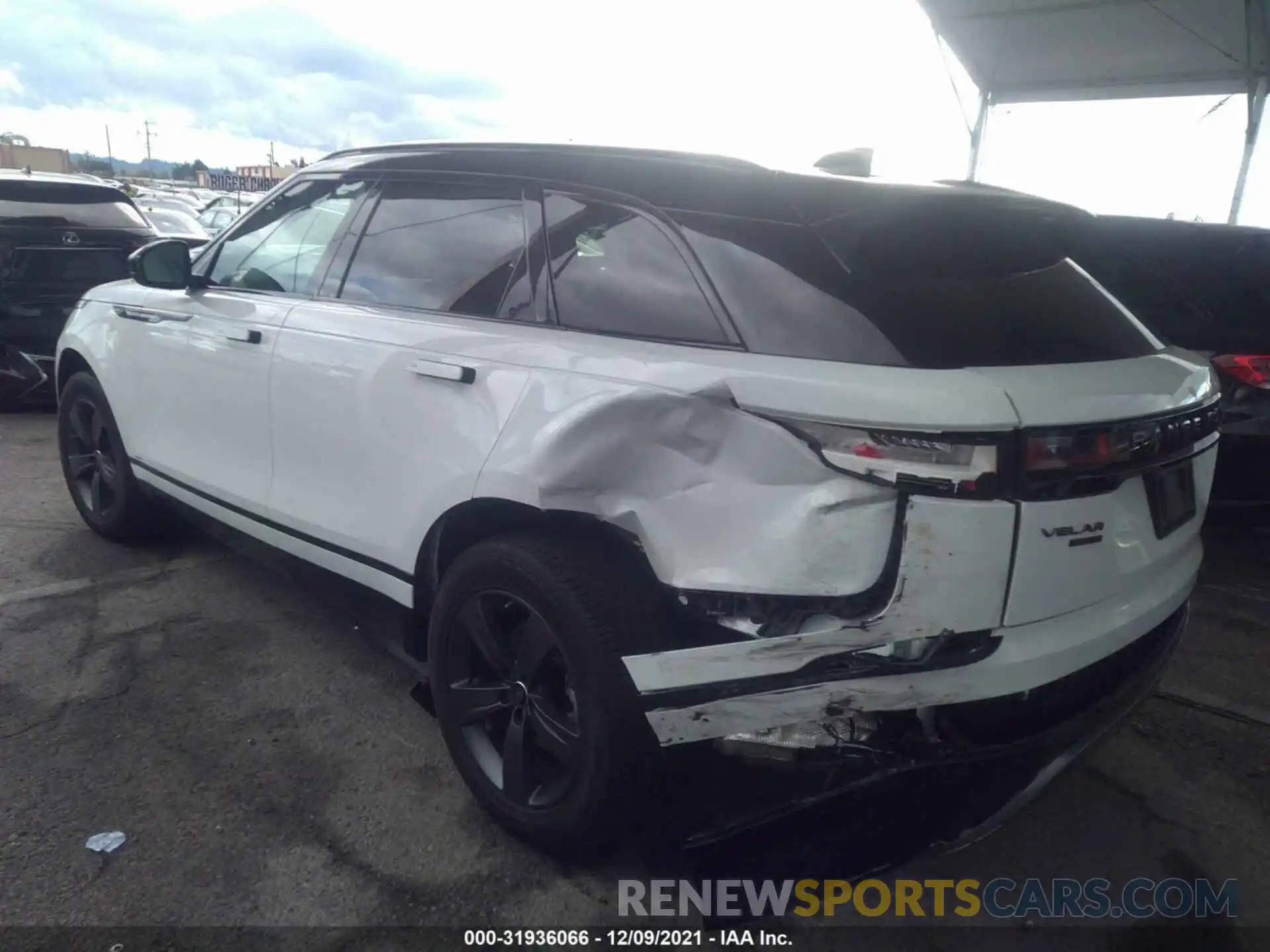 3 Photograph of a damaged car SALYK2EX0LA250750 LAND ROVER RANGE ROVER VELAR 2020