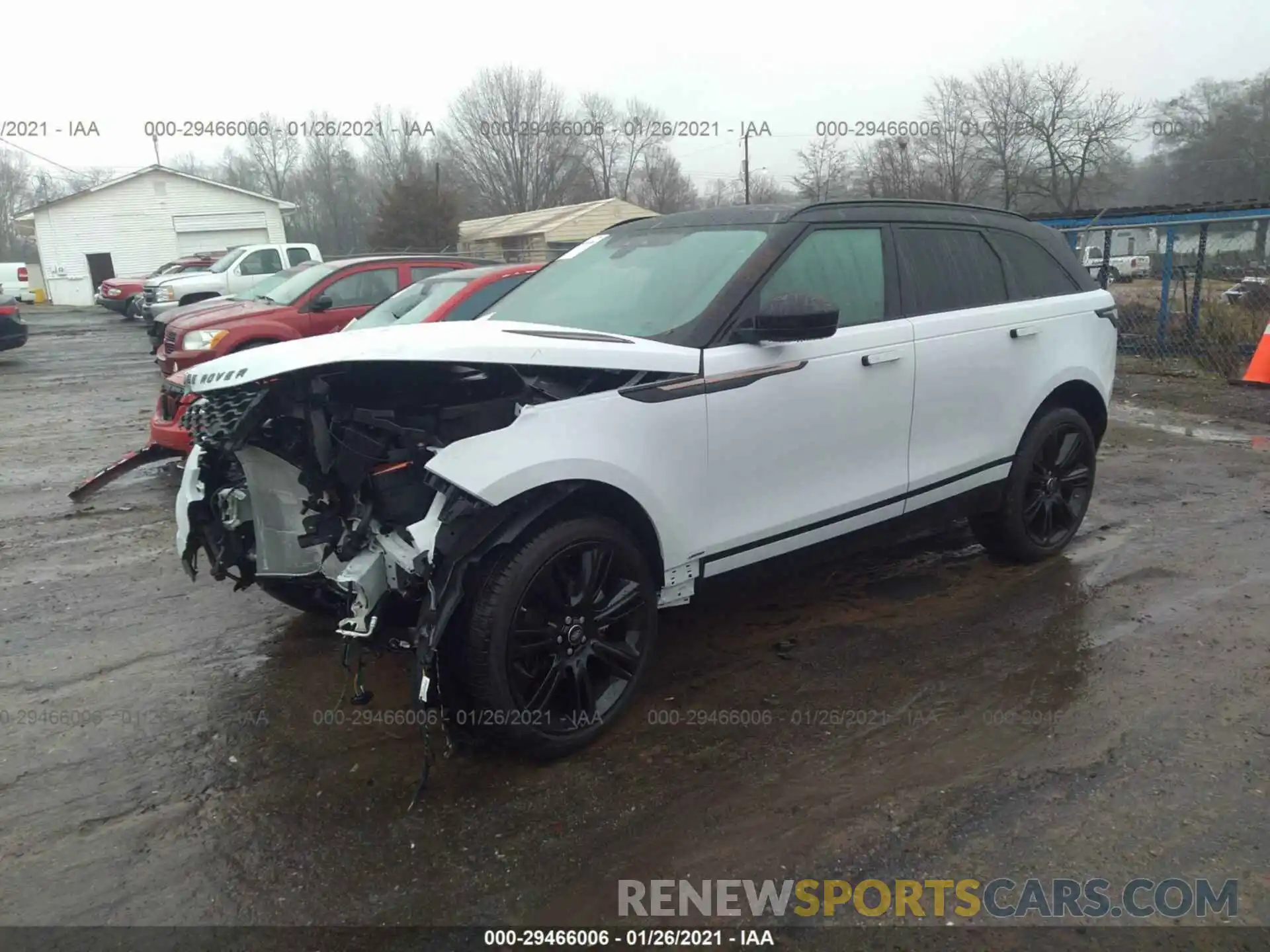 2 Фотография поврежденного автомобиля SALYK2EX0LA286762 LAND ROVER RANGE ROVER VELAR 2020