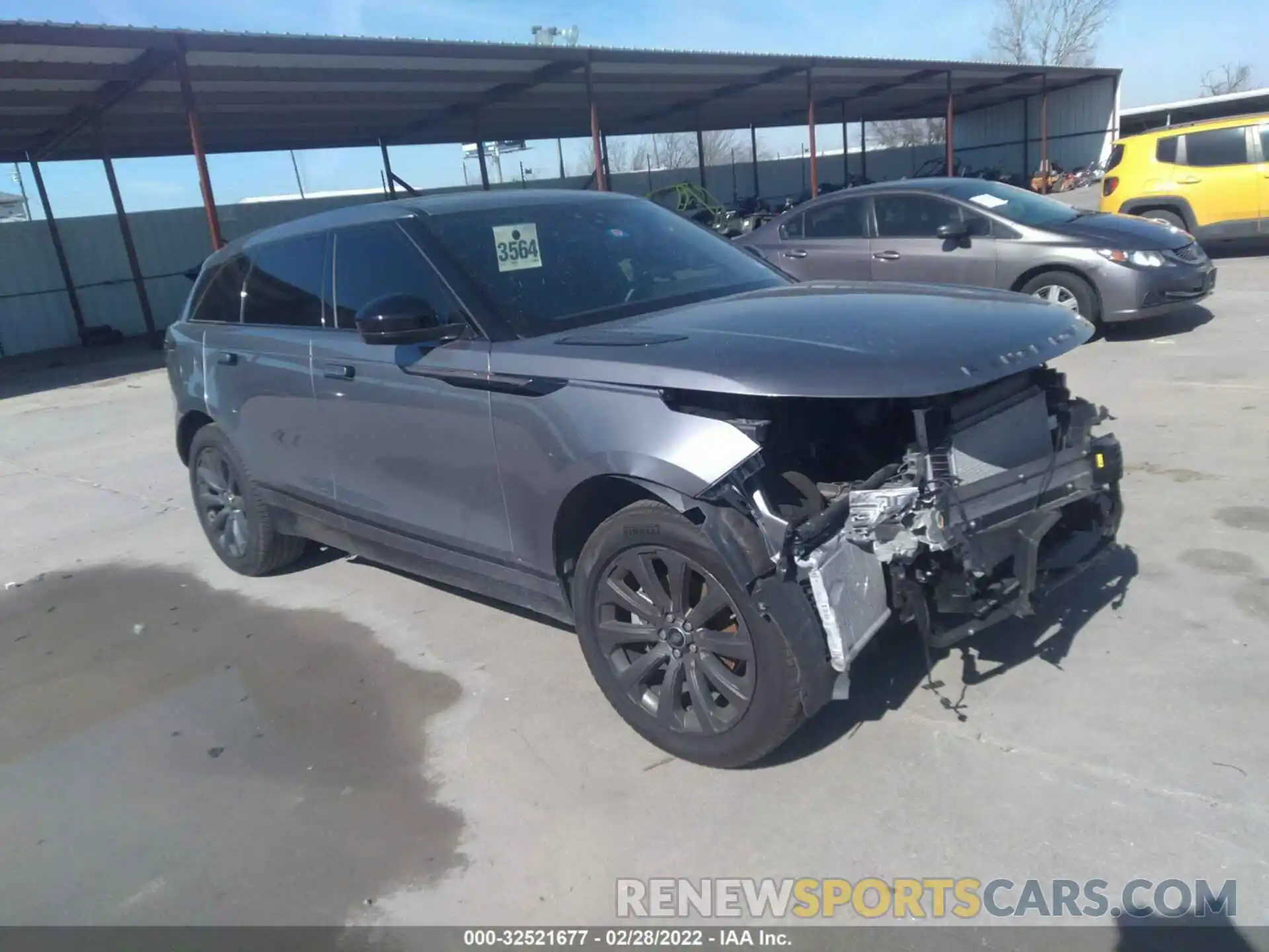 1 Photograph of a damaged car SALYK2EX1LA273177 LAND ROVER RANGE ROVER VELAR 2020