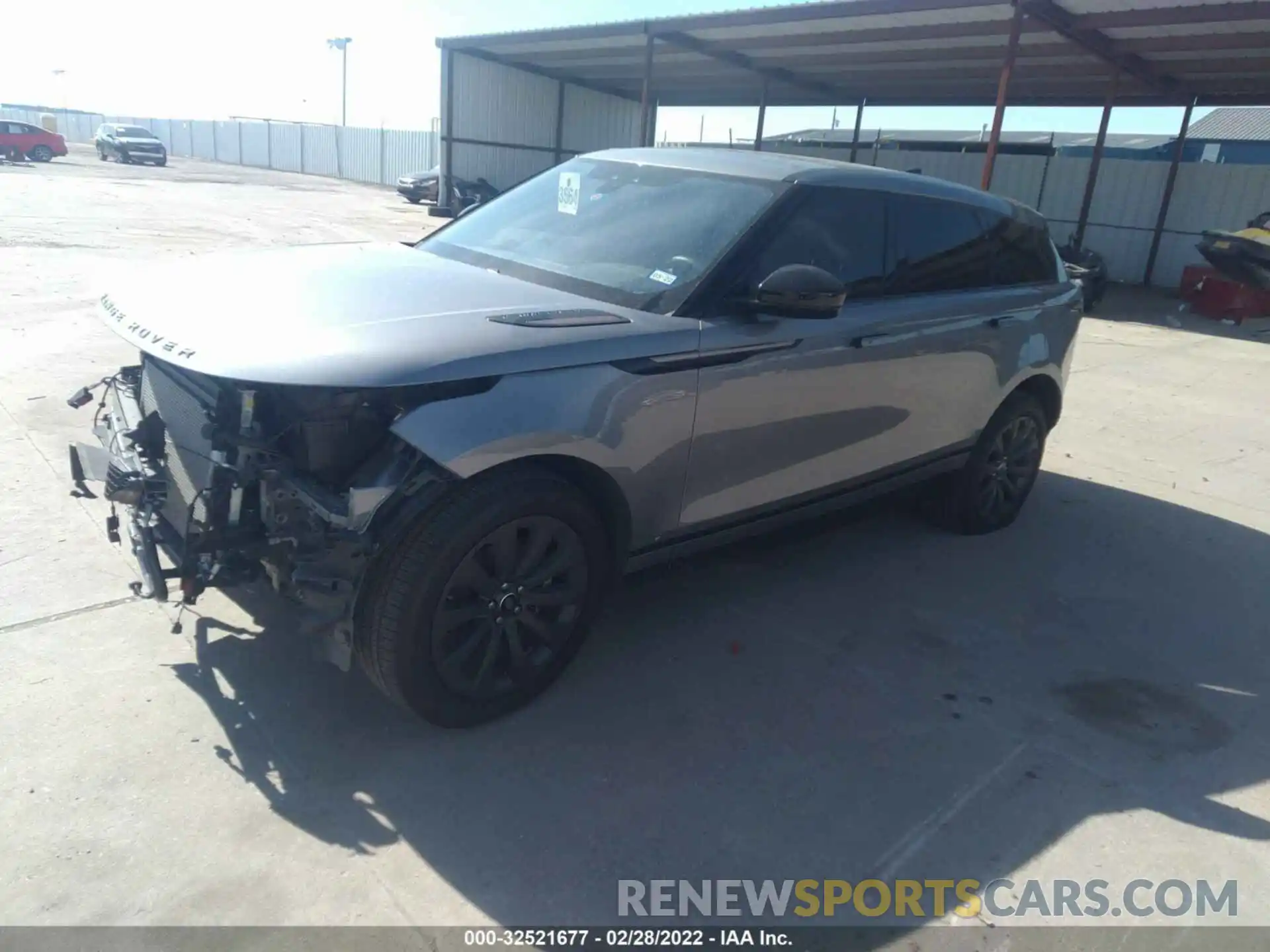 2 Photograph of a damaged car SALYK2EX1LA273177 LAND ROVER RANGE ROVER VELAR 2020