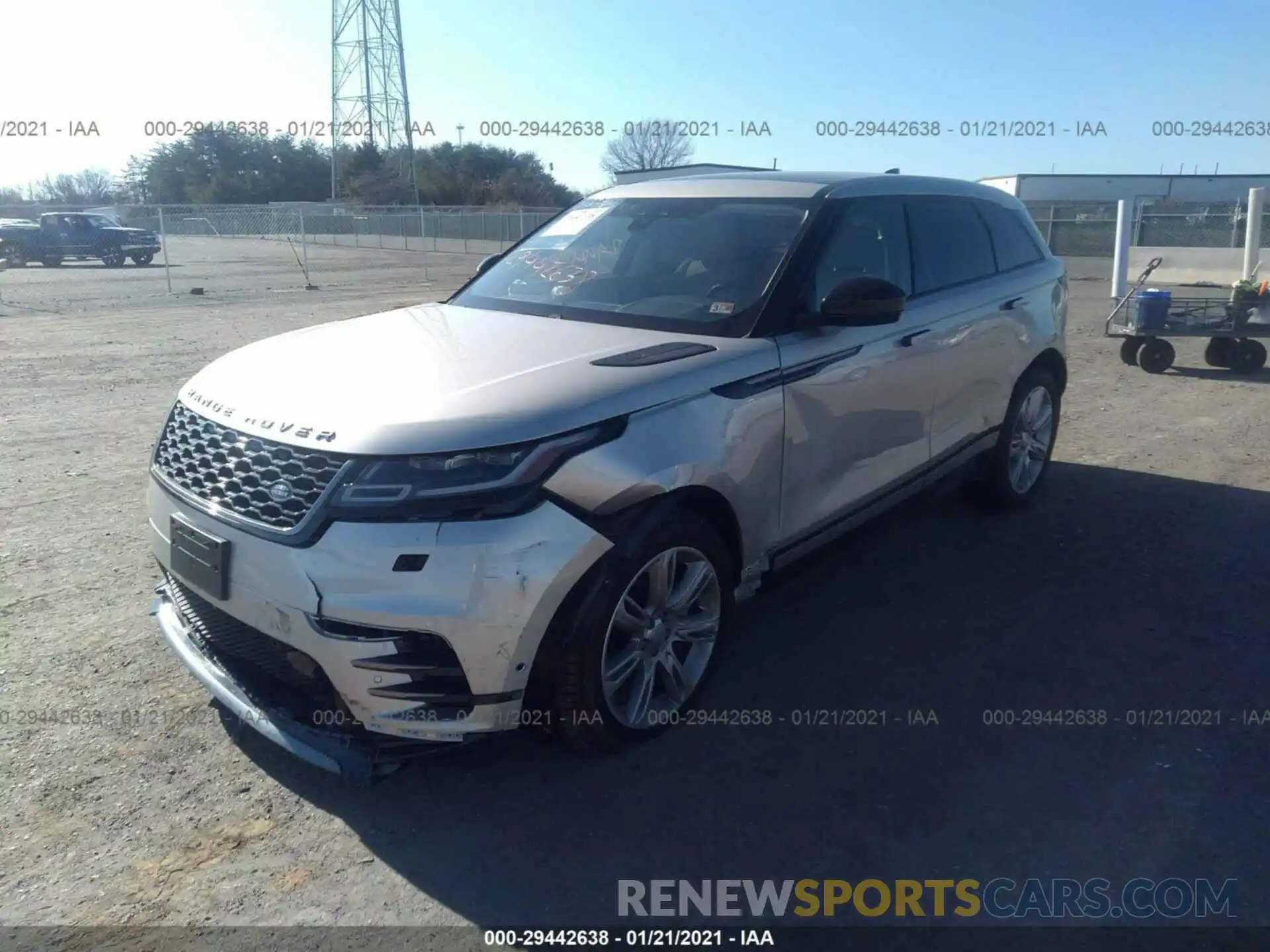 2 Фотография поврежденного автомобиля SALYK2EX1LA277925 LAND ROVER RANGE ROVER VELAR 2020