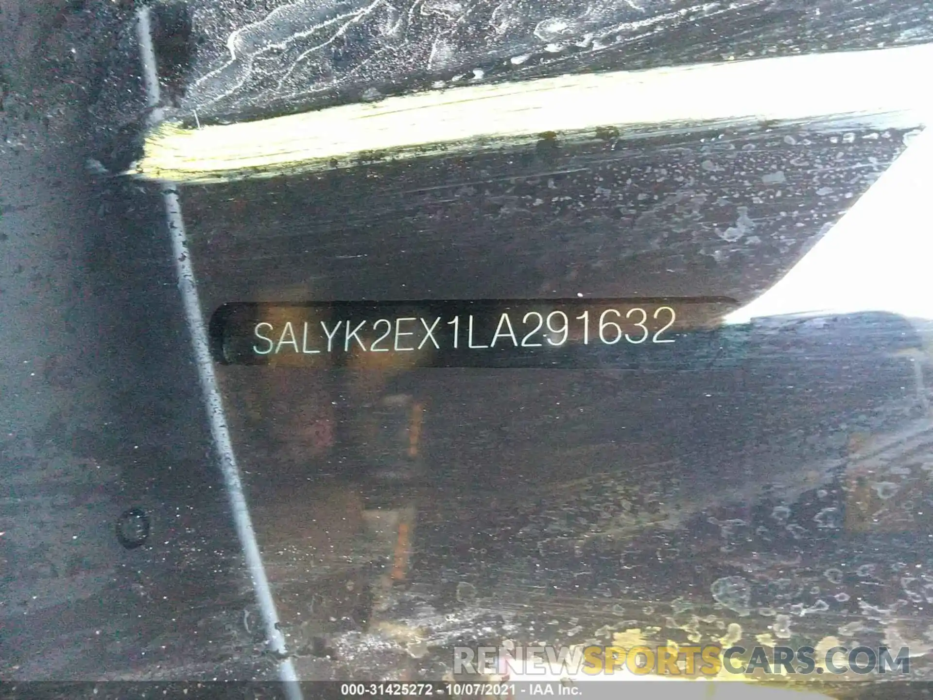 9 Фотография поврежденного автомобиля SALYK2EX1LA291632 LAND ROVER RANGE ROVER VELAR 2020