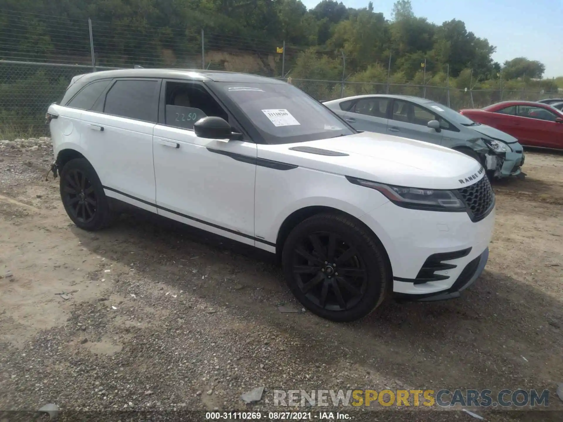 1 Photograph of a damaged car SALYK2EX2LA238051 LAND ROVER RANGE ROVER VELAR 2020