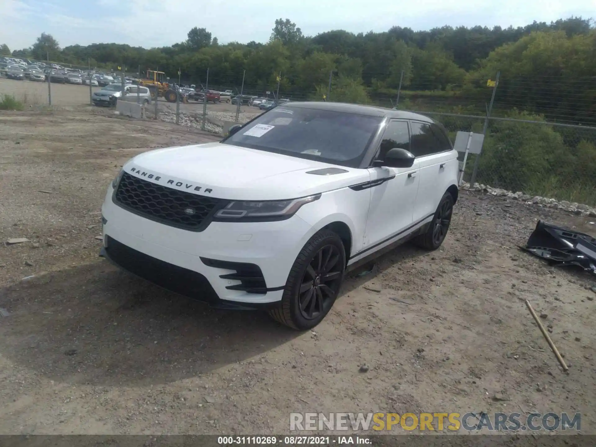 2 Фотография поврежденного автомобиля SALYK2EX2LA238051 LAND ROVER RANGE ROVER VELAR 2020