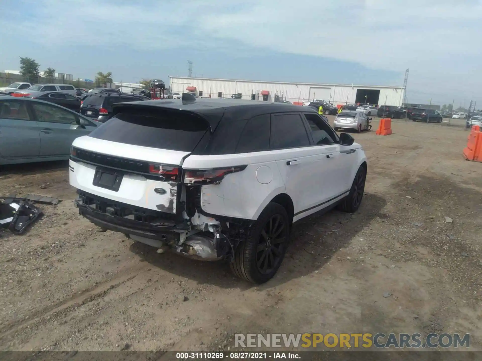 4 Фотография поврежденного автомобиля SALYK2EX2LA238051 LAND ROVER RANGE ROVER VELAR 2020